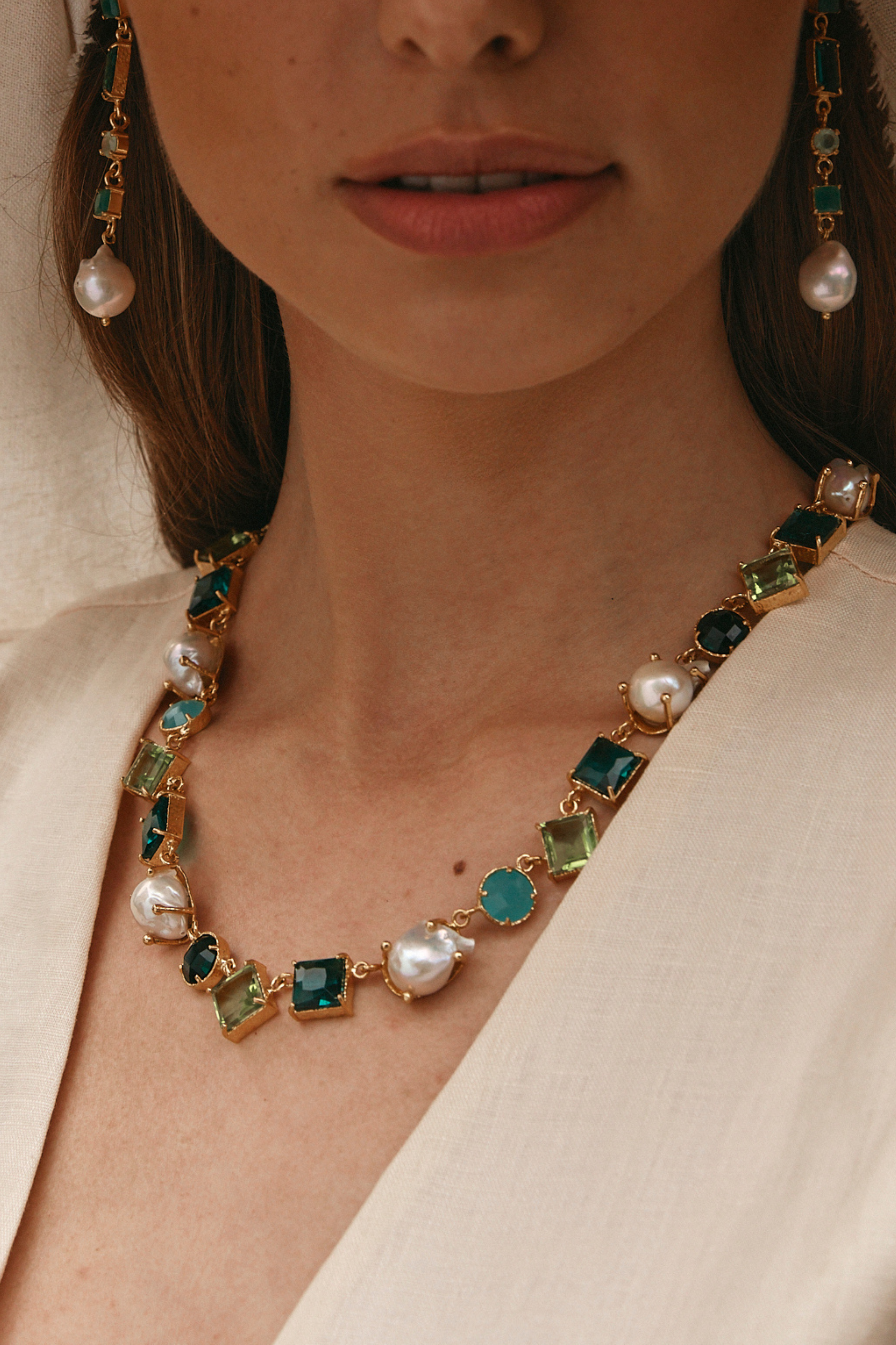 Lala Necklace Dark Green