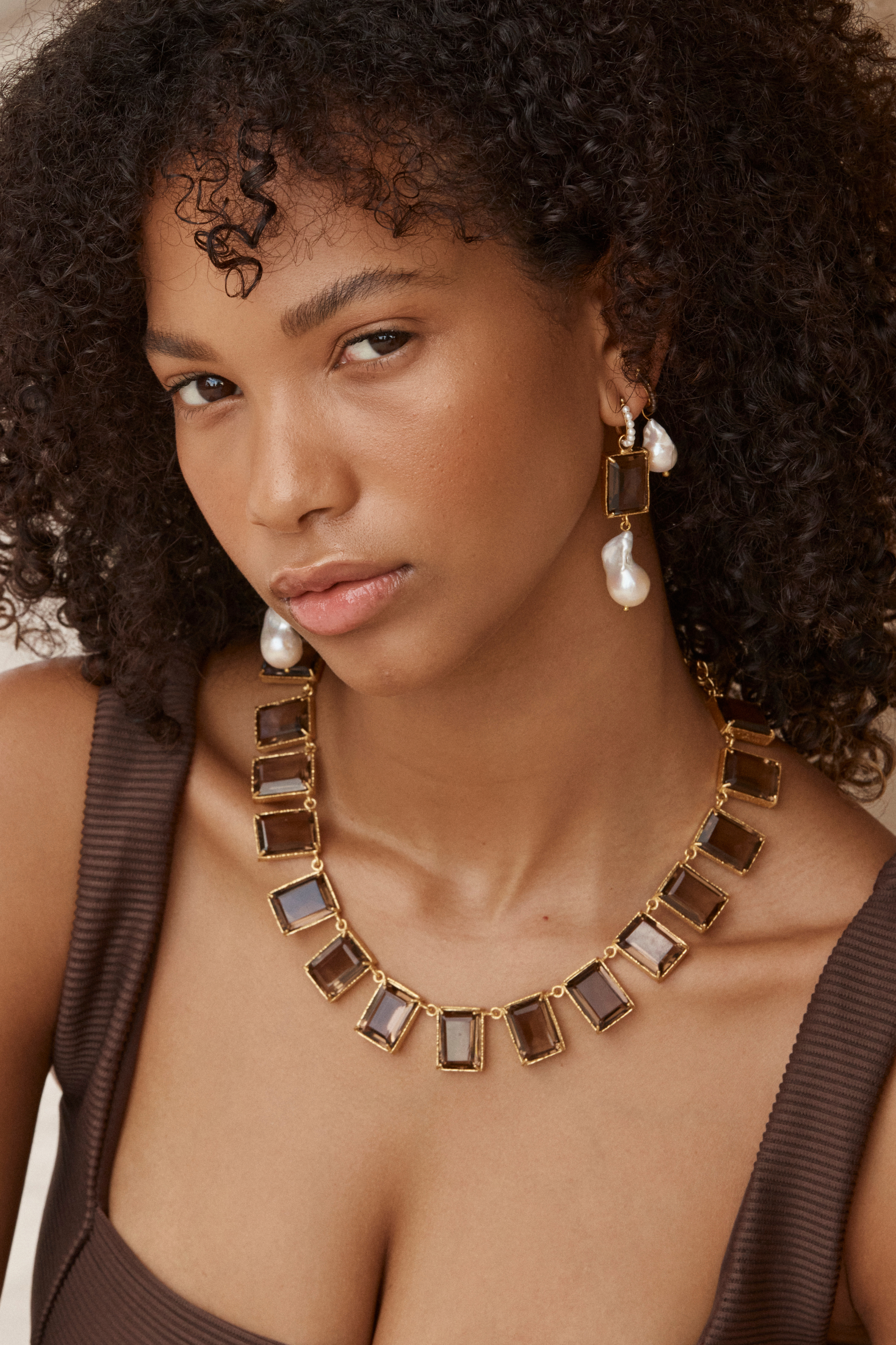 Valentina Necklace Chocolate