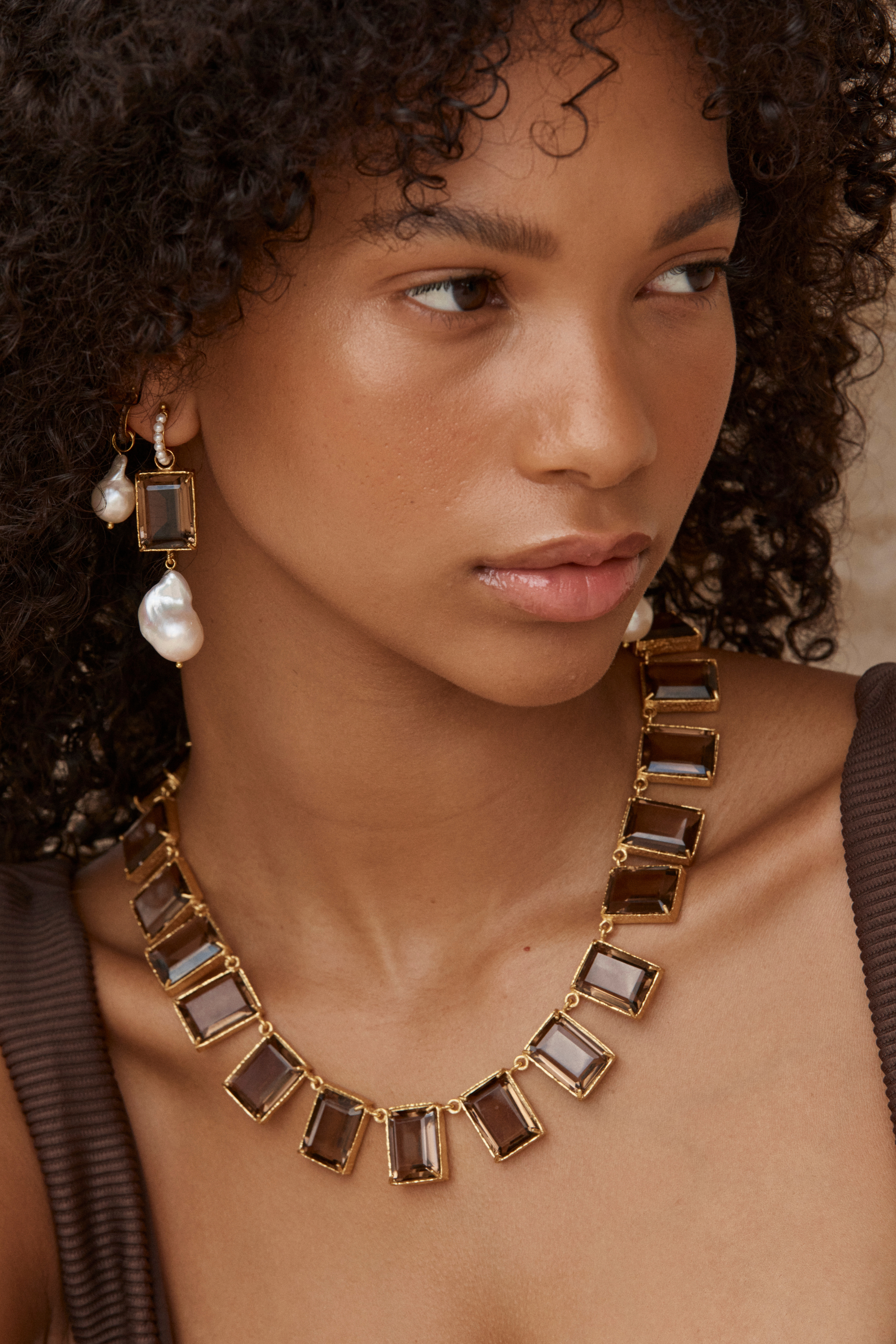 Valentina Necklace Chocolate