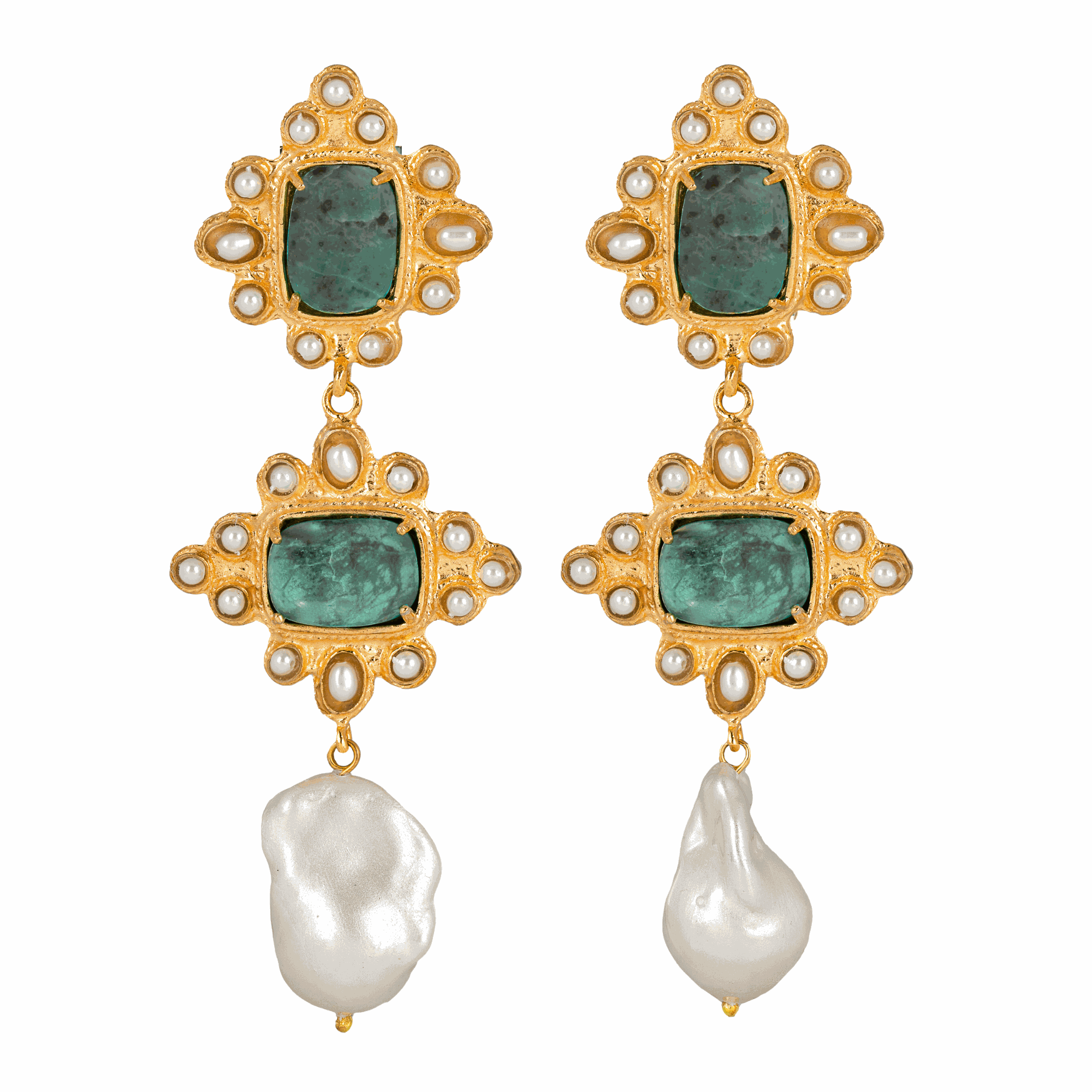 Luxury Designer Graciela Turquoise Earrings by Christie Nicolaides