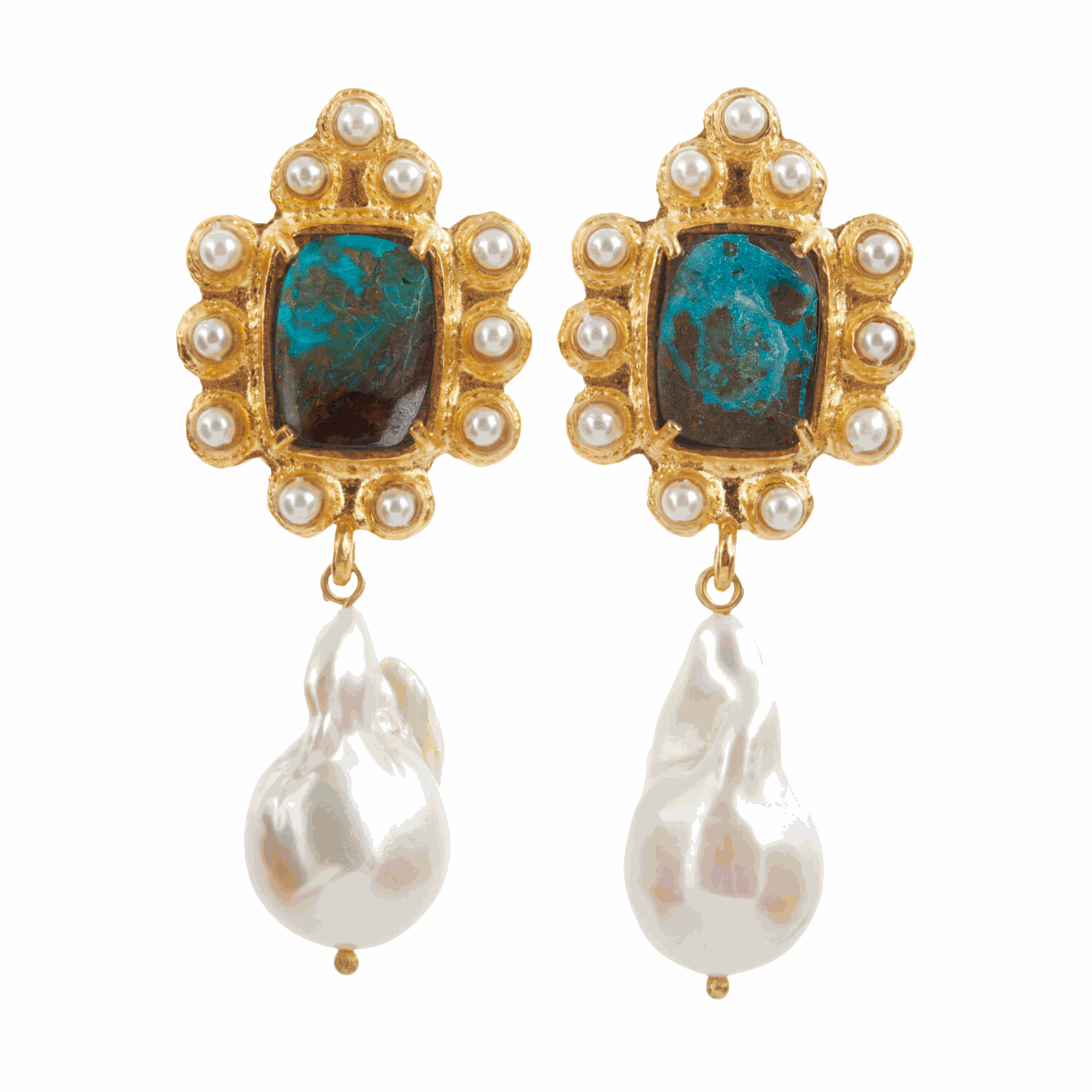 Luxury Designer Amalita Turquoise Bridal Earrings Christie Nicolaides