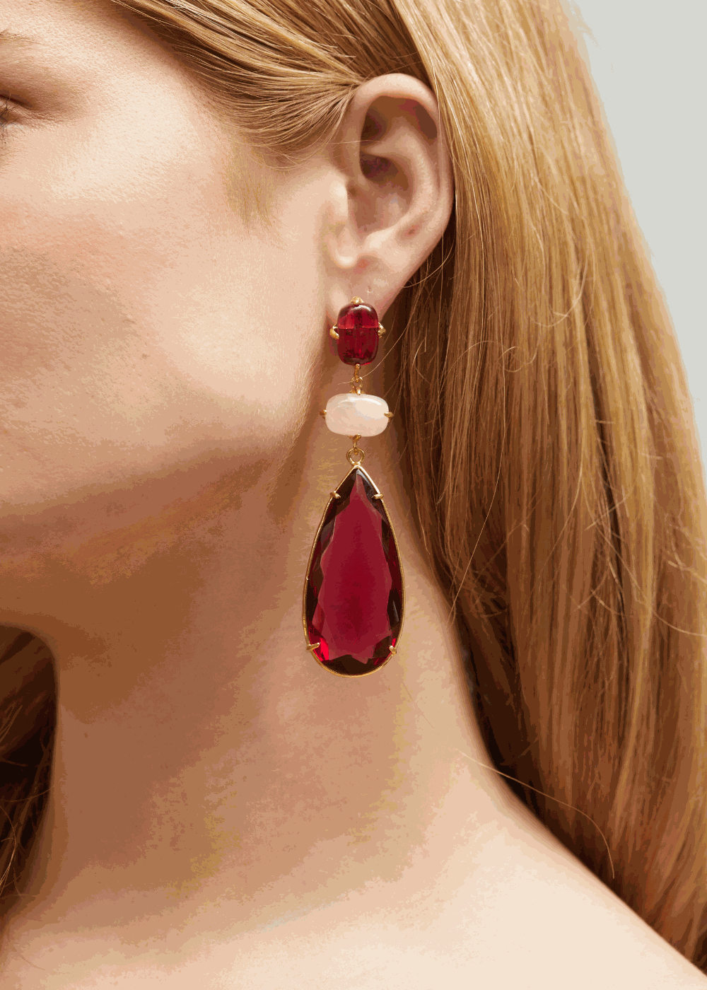 Luxury Designer Francesca Hot Pink Earrings by Christie Nicolaides