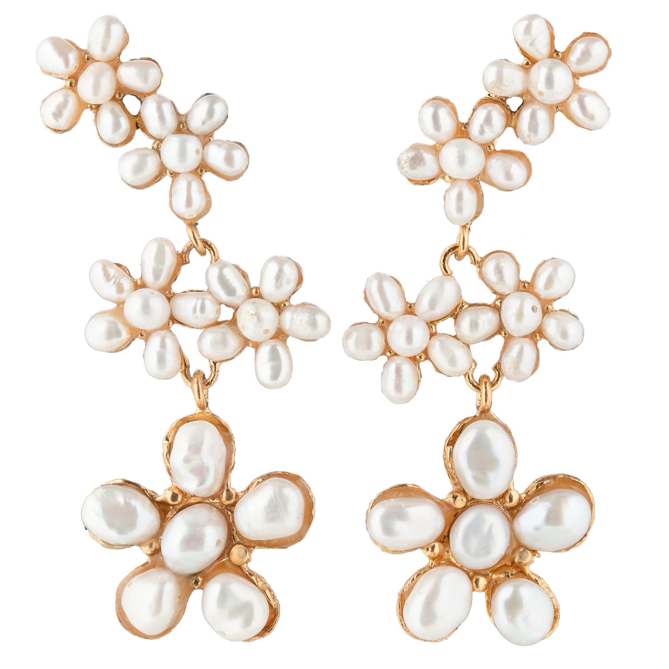 Imperfect Astrid Earrings Pearl