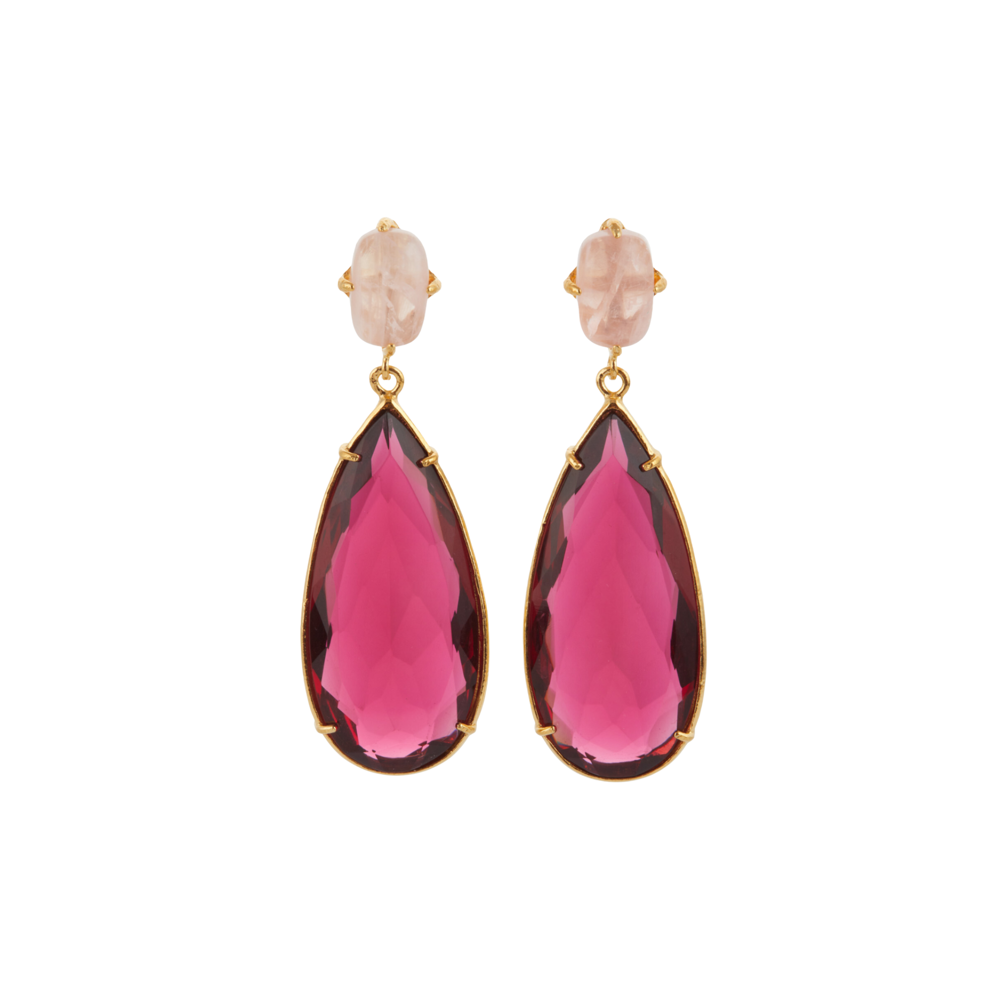 Imperfect Franca Earrings Hot Pink