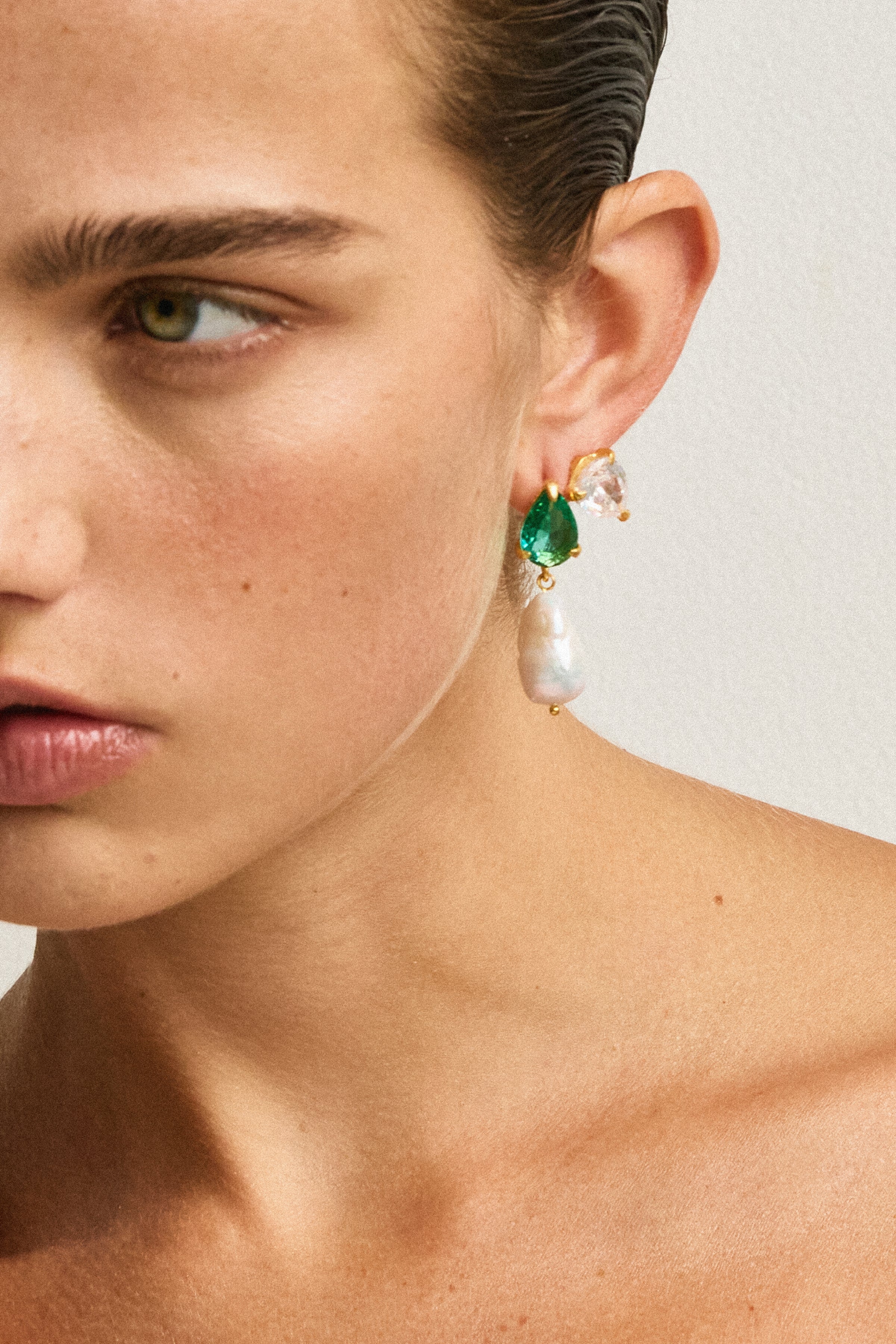 Ella Earrings Green