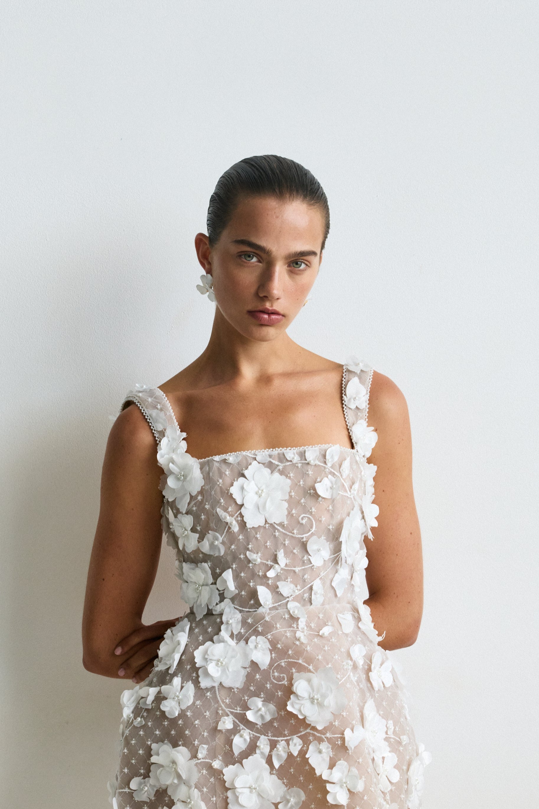 Giulia Earrings White