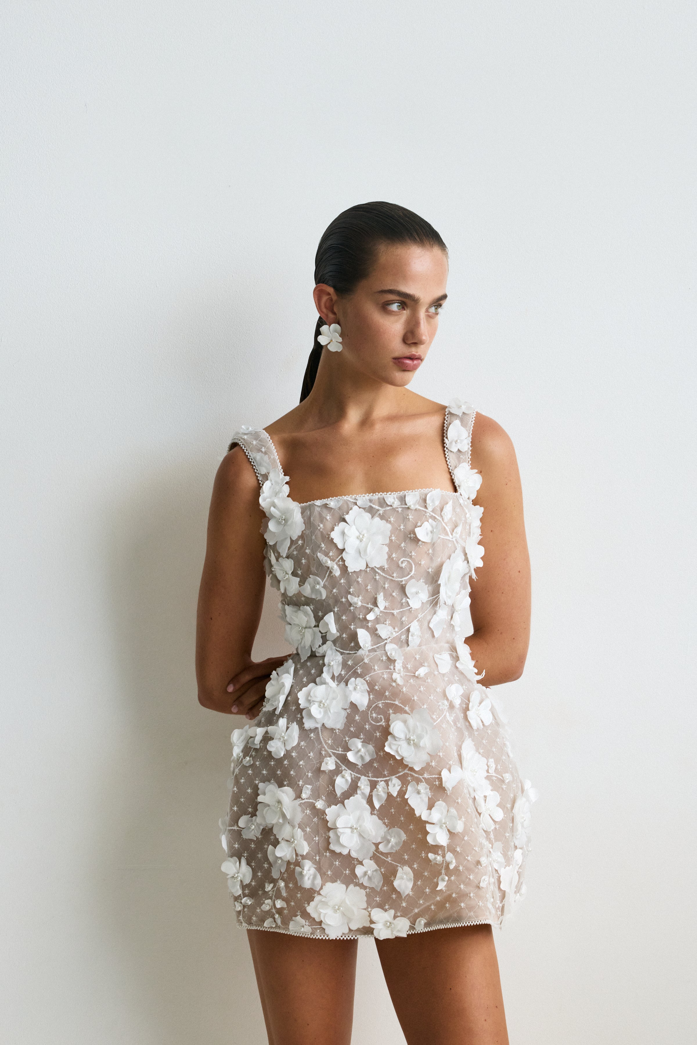 Giulia Earrings White