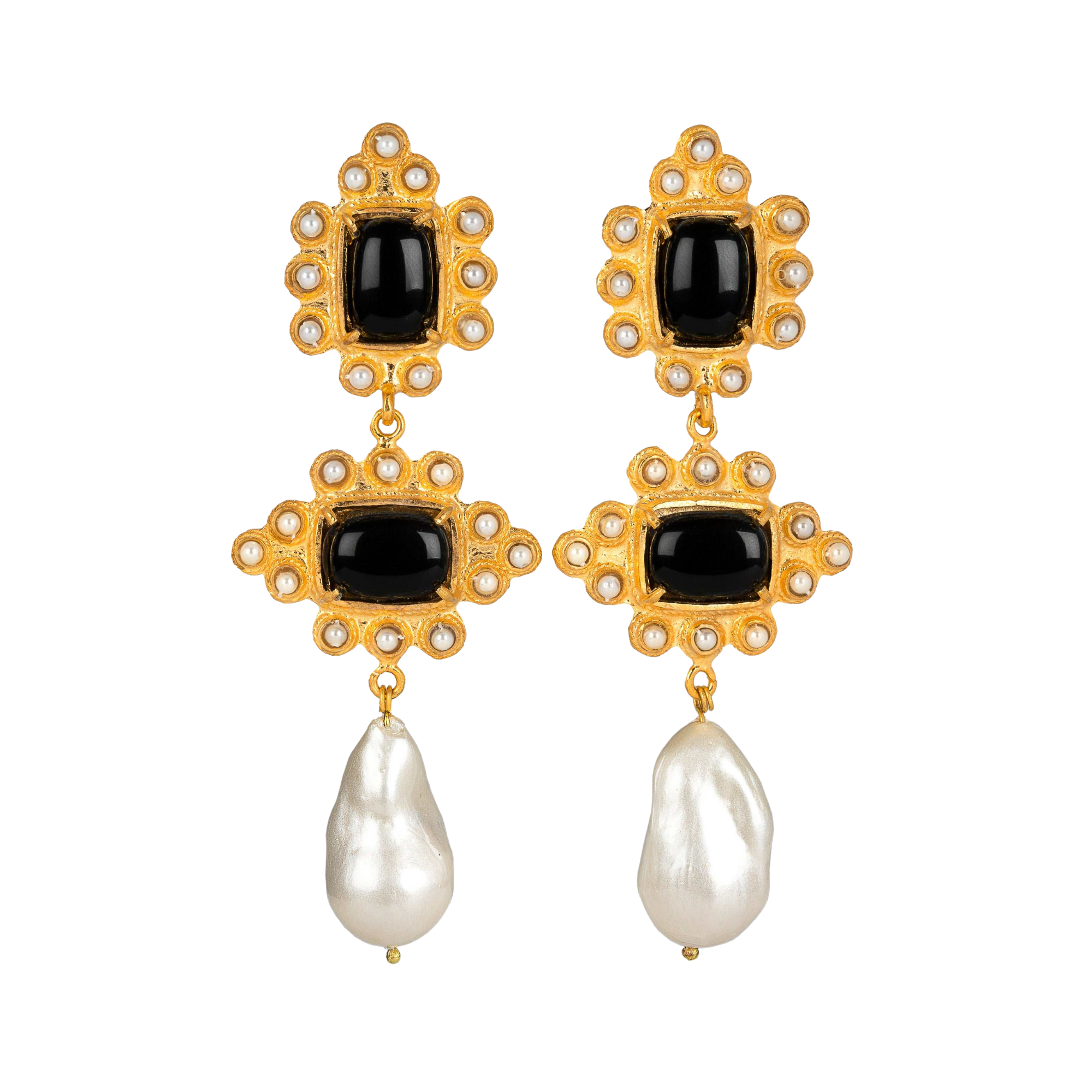 Graciela Earrings Black