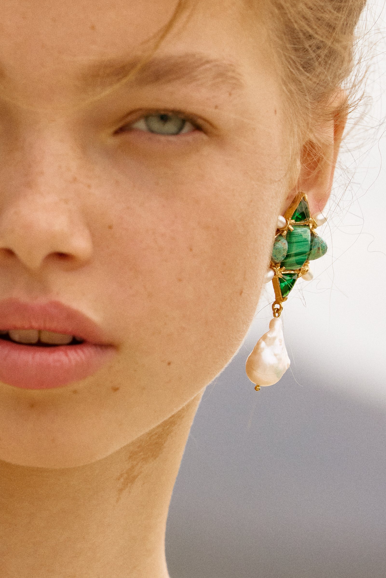 Violetta Earrings Green