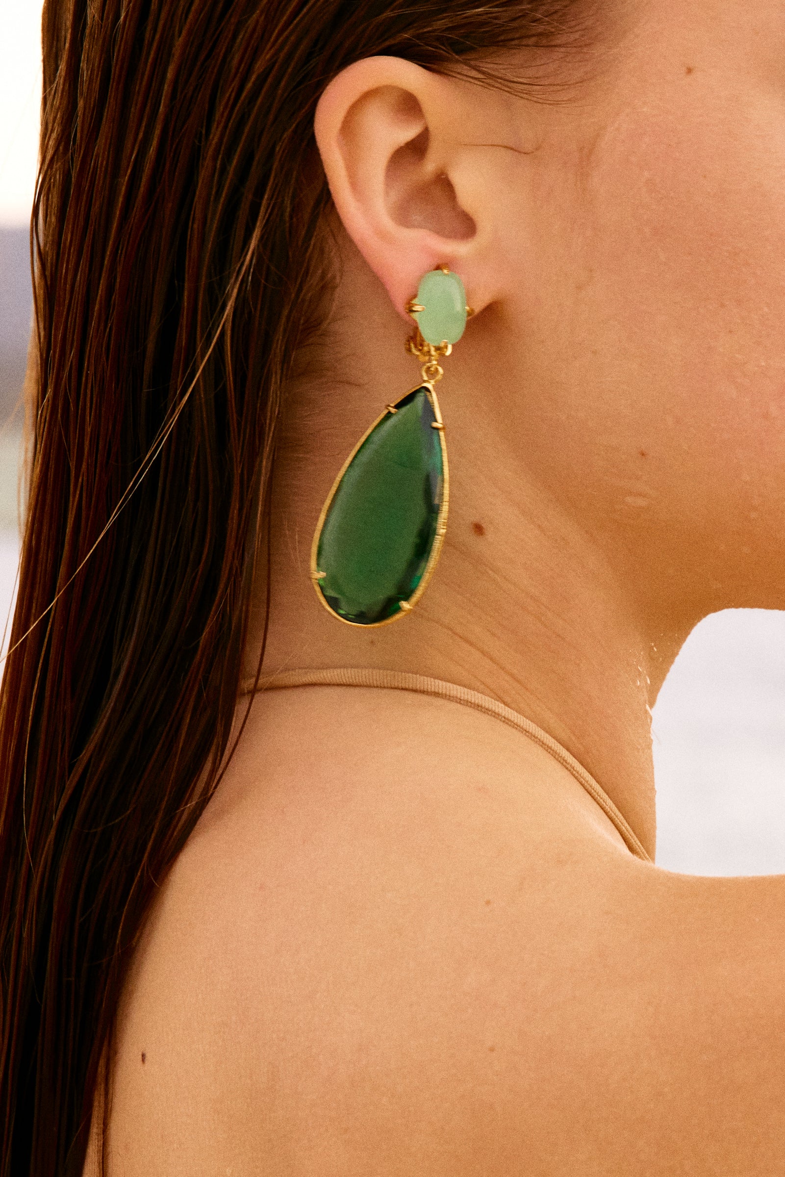 Franca Earrings Green