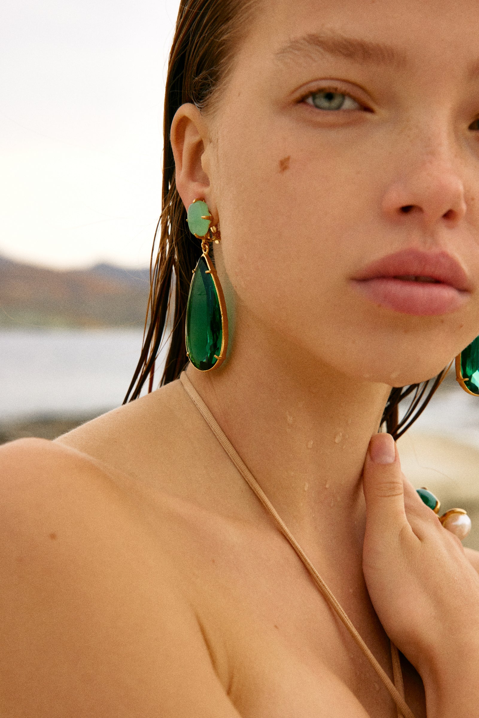 Franca Earrings Green