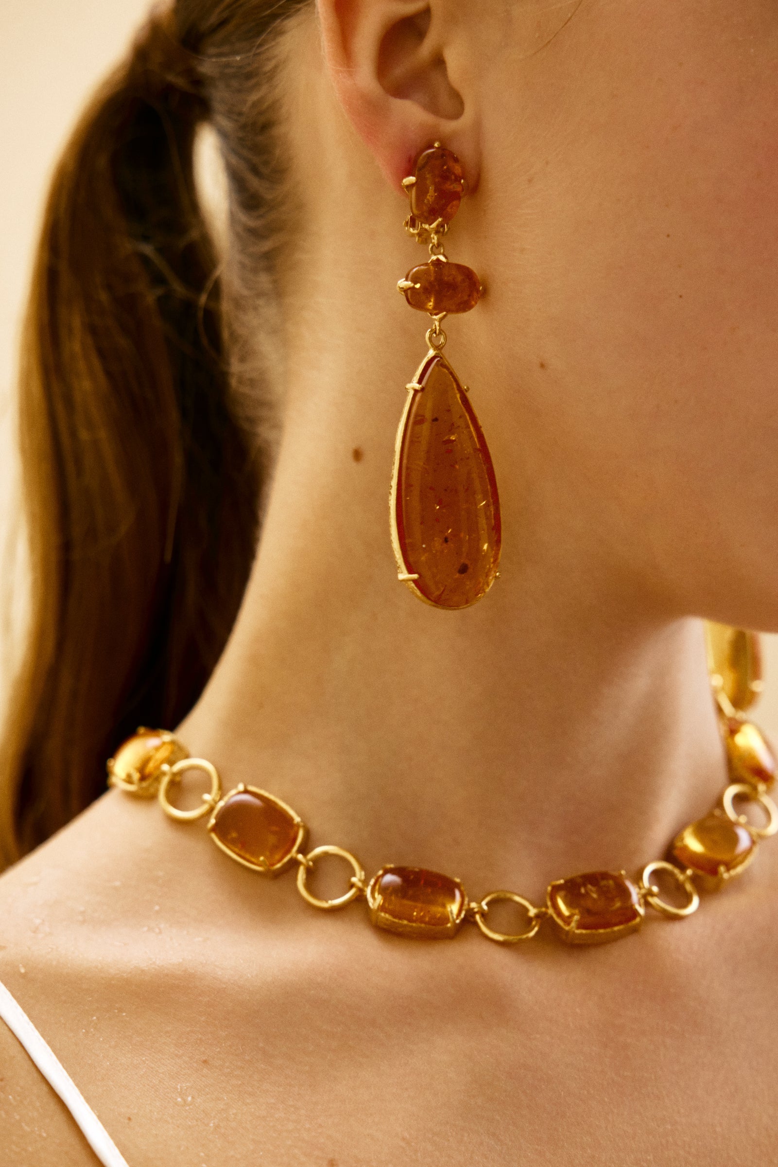 Francesca Earrings Orange