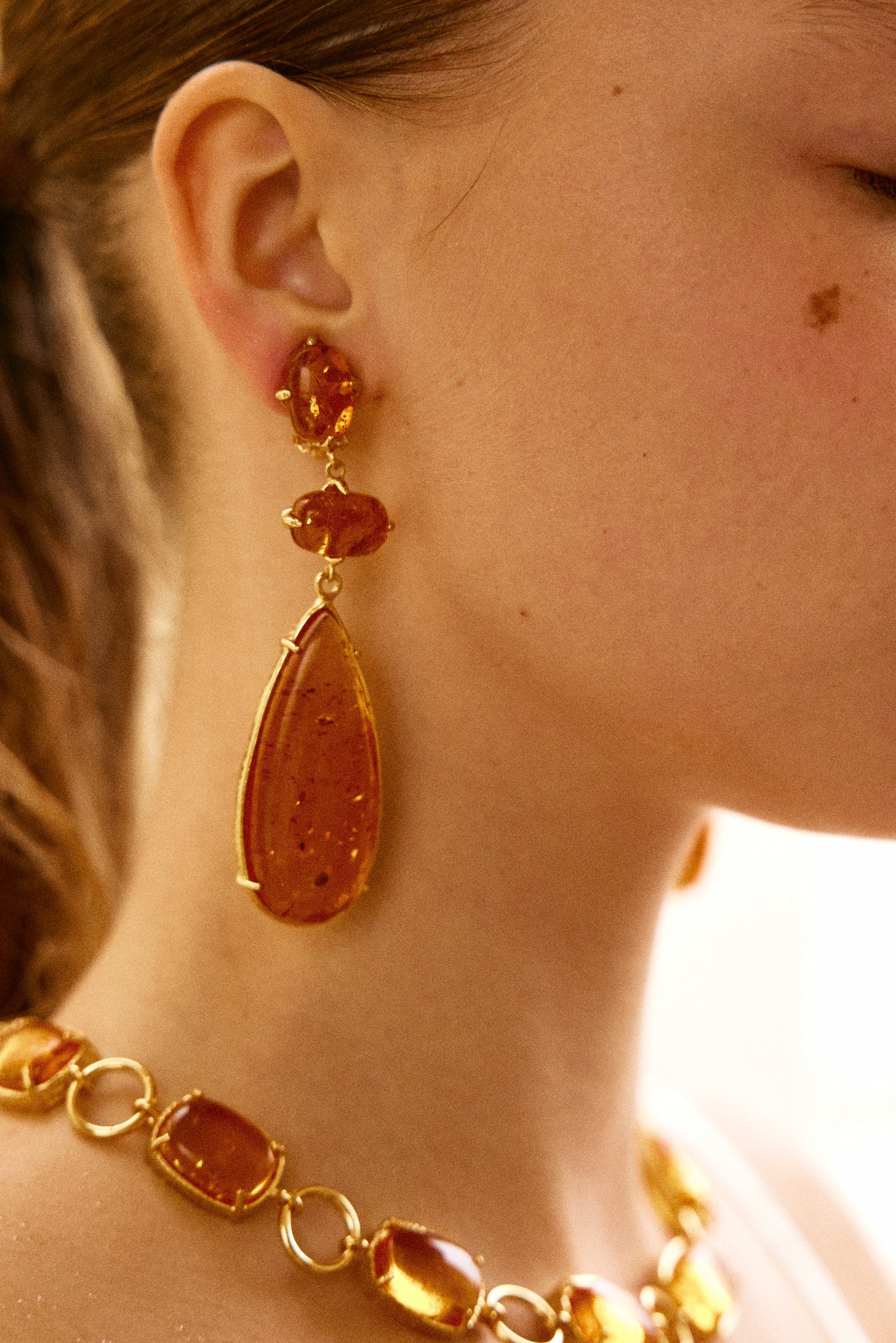 Francesca Earrings Orange