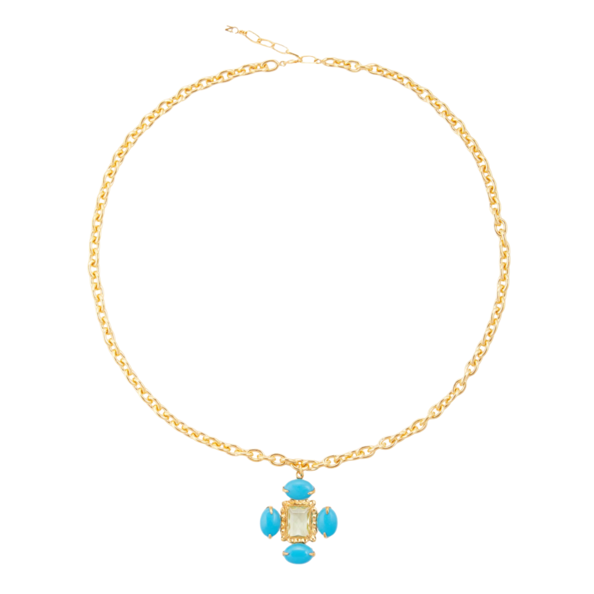 Luxury Designer Coco Blue Necklace by Christie Nicolaides