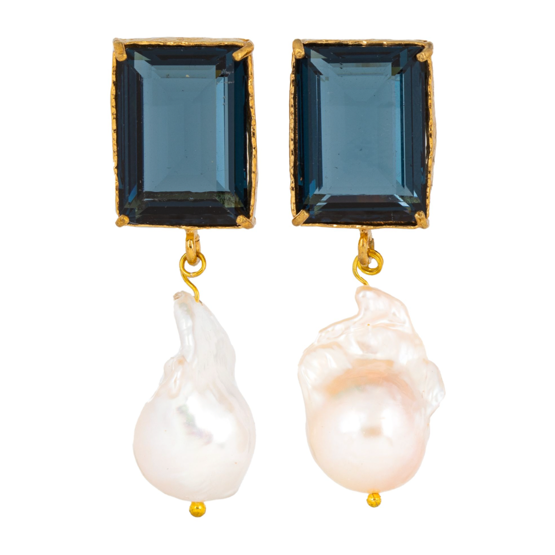 Evie Earrings Midnight Blue