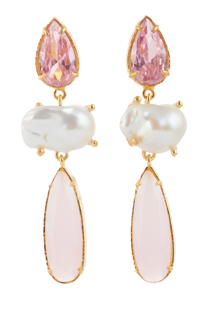 Giuseppina Earrings Pale Pink