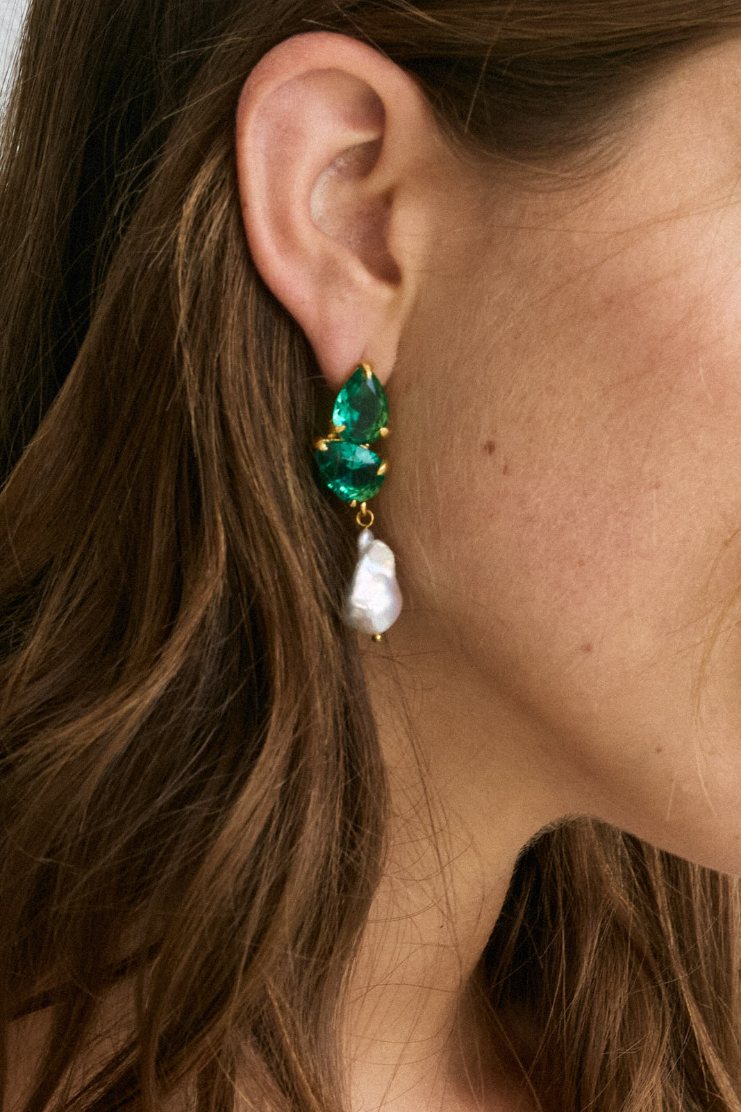 Tatiana Earrings Green