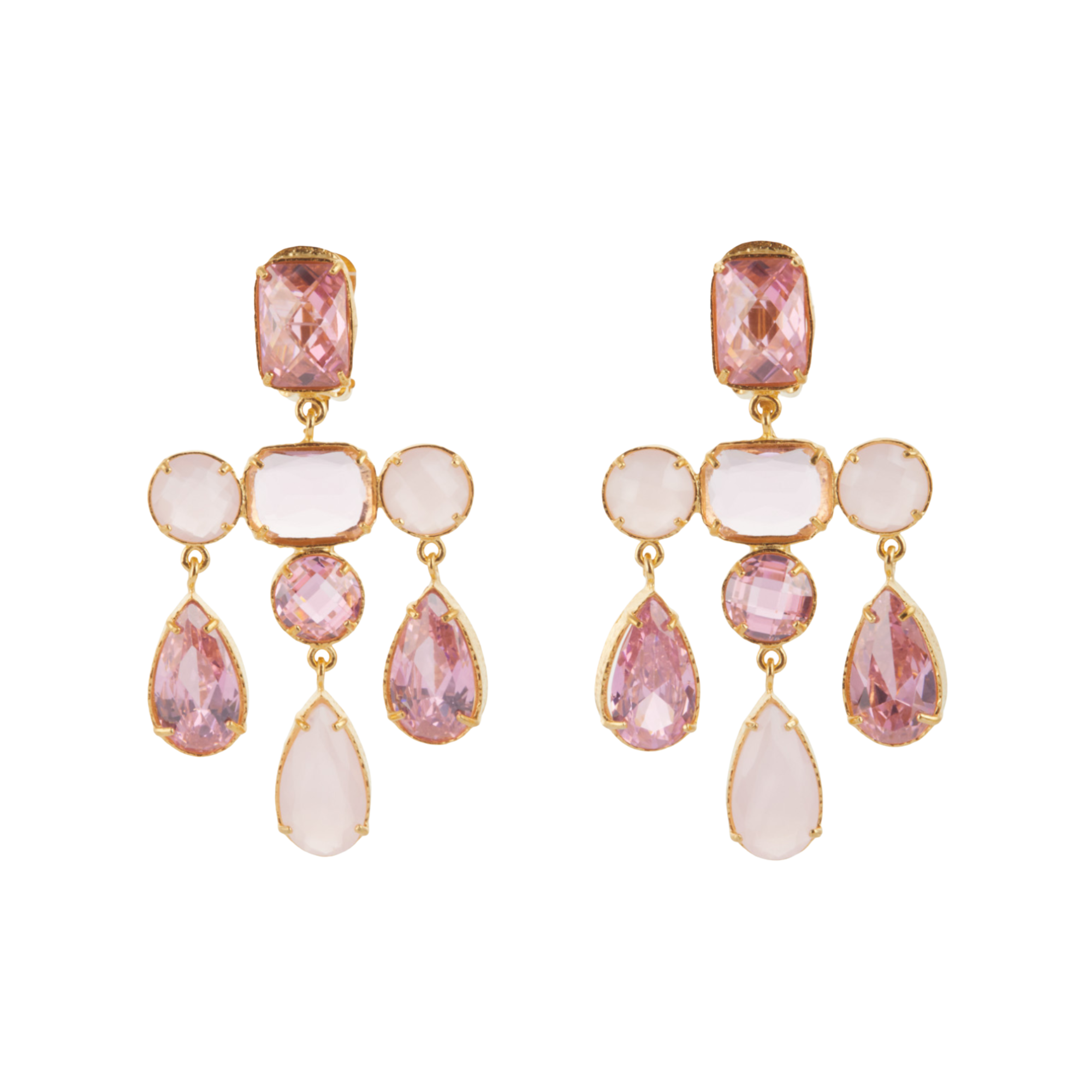 Bianca Earrings Pale Pink