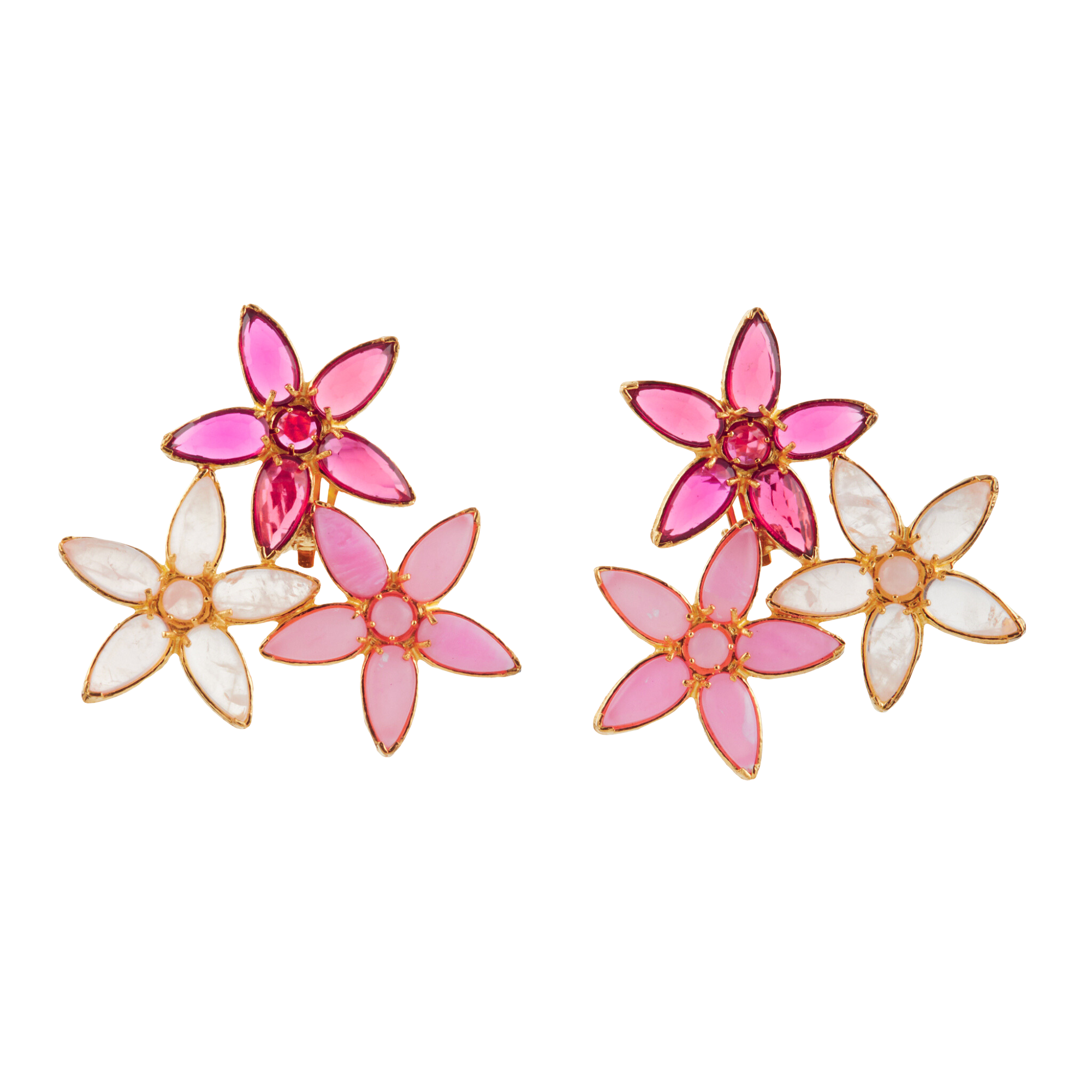 Calanthe Earrings Pink