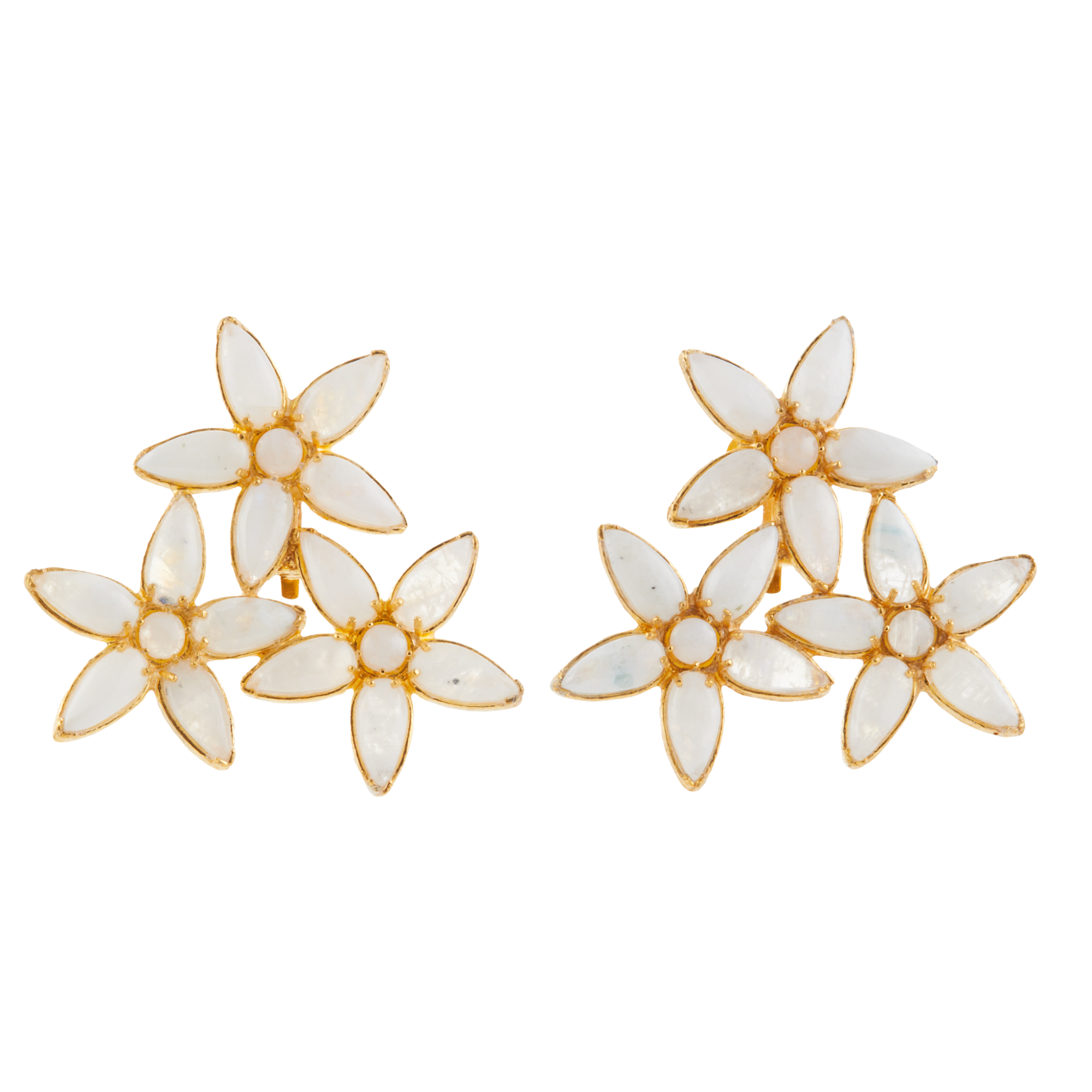 Calanthe Earrings White
