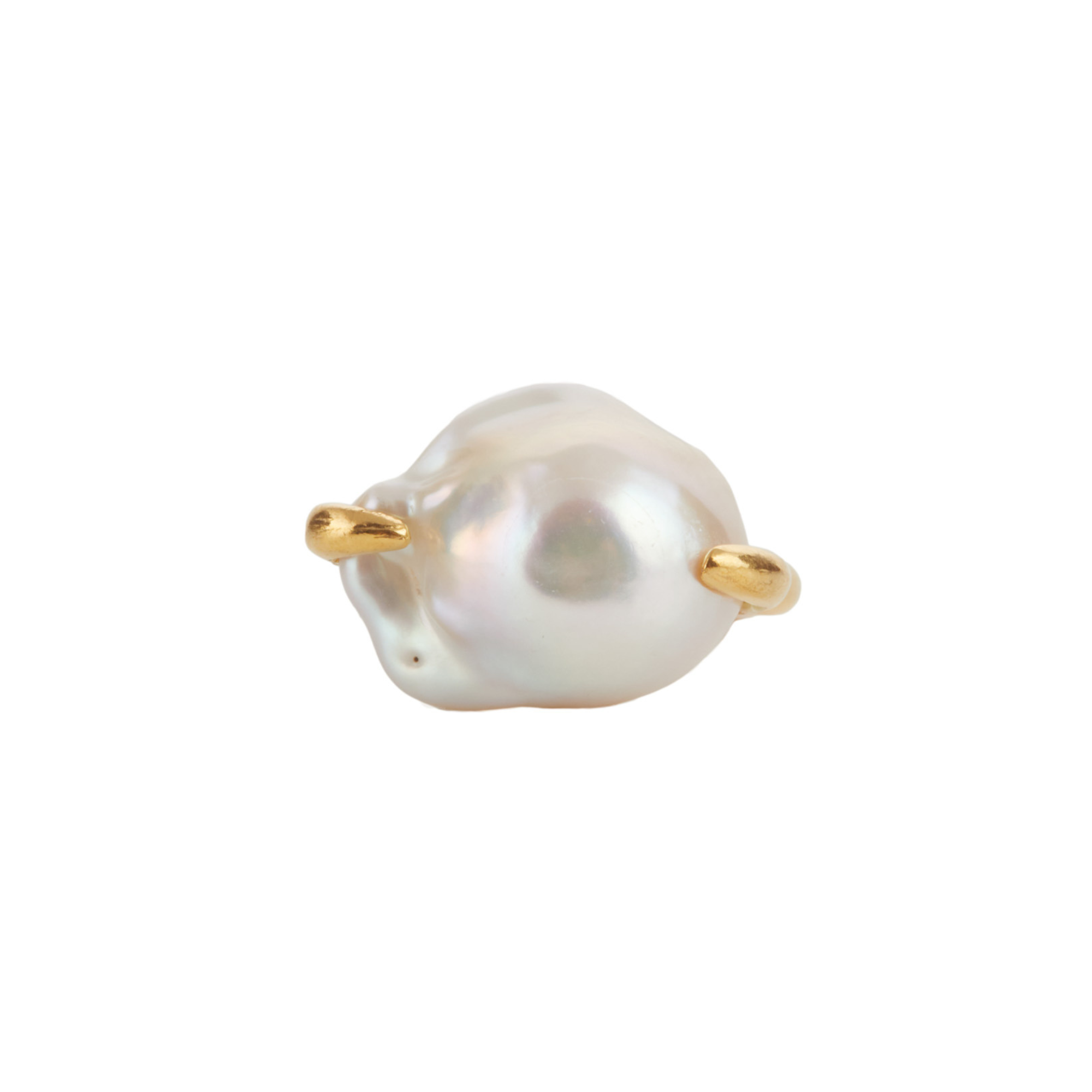 Luxury Designer Cloe Pearl Gold Ring by Christie Nicolaides
