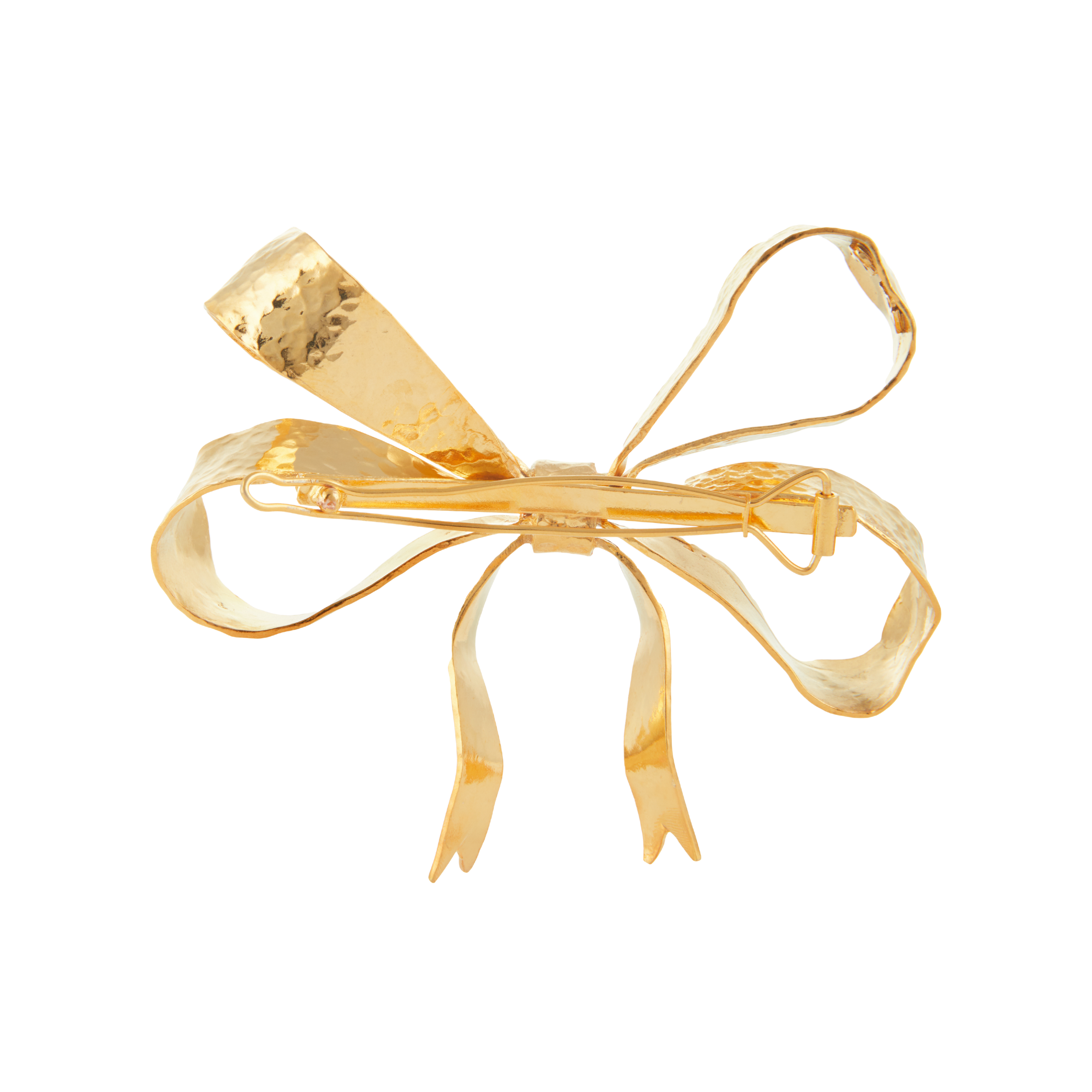 Luxury Designer Arianna Gold Bow Hair Clip by Christie Nicolaides