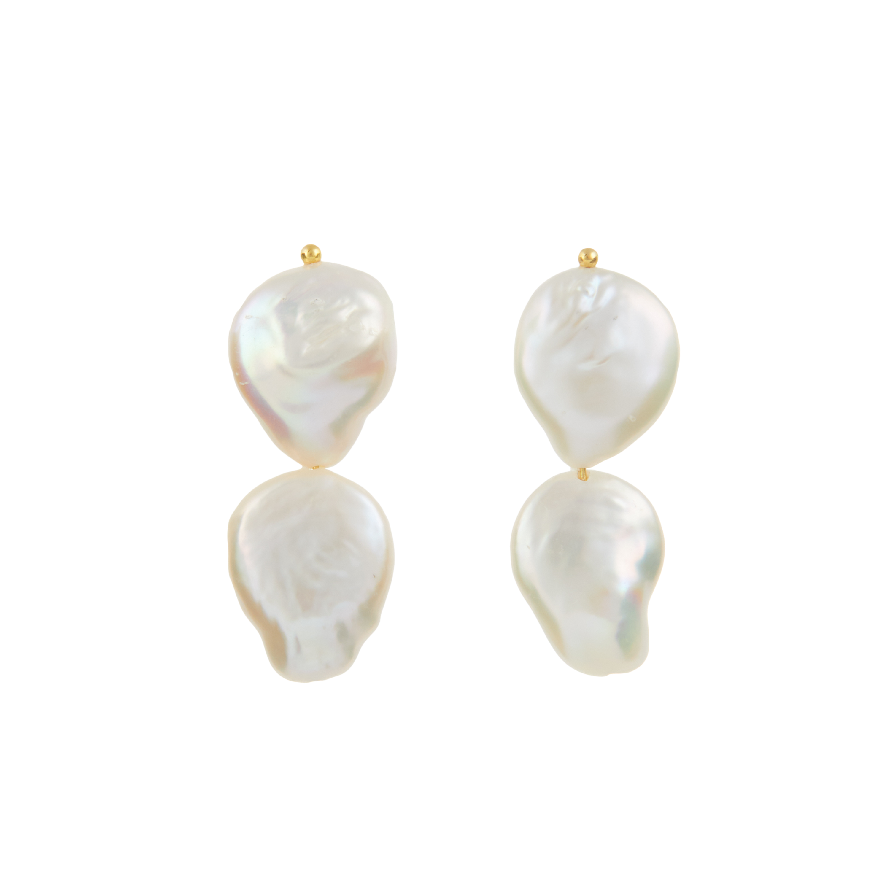 Luxury Designer Evanthee Pearl Earrings by Christie Nicolaides