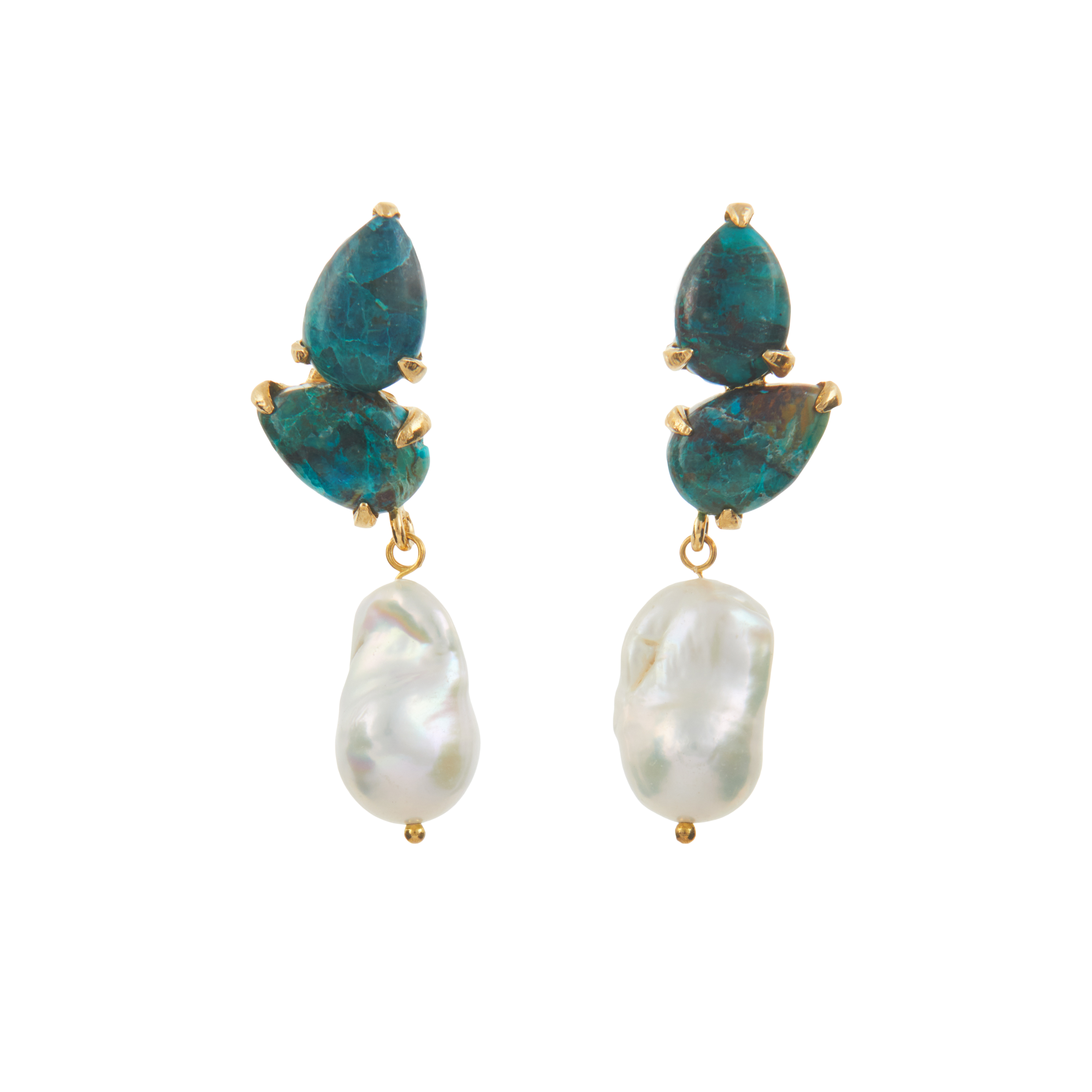 Luxury Designer Tatiana Turquoise Earrings by Christie Nicolaides