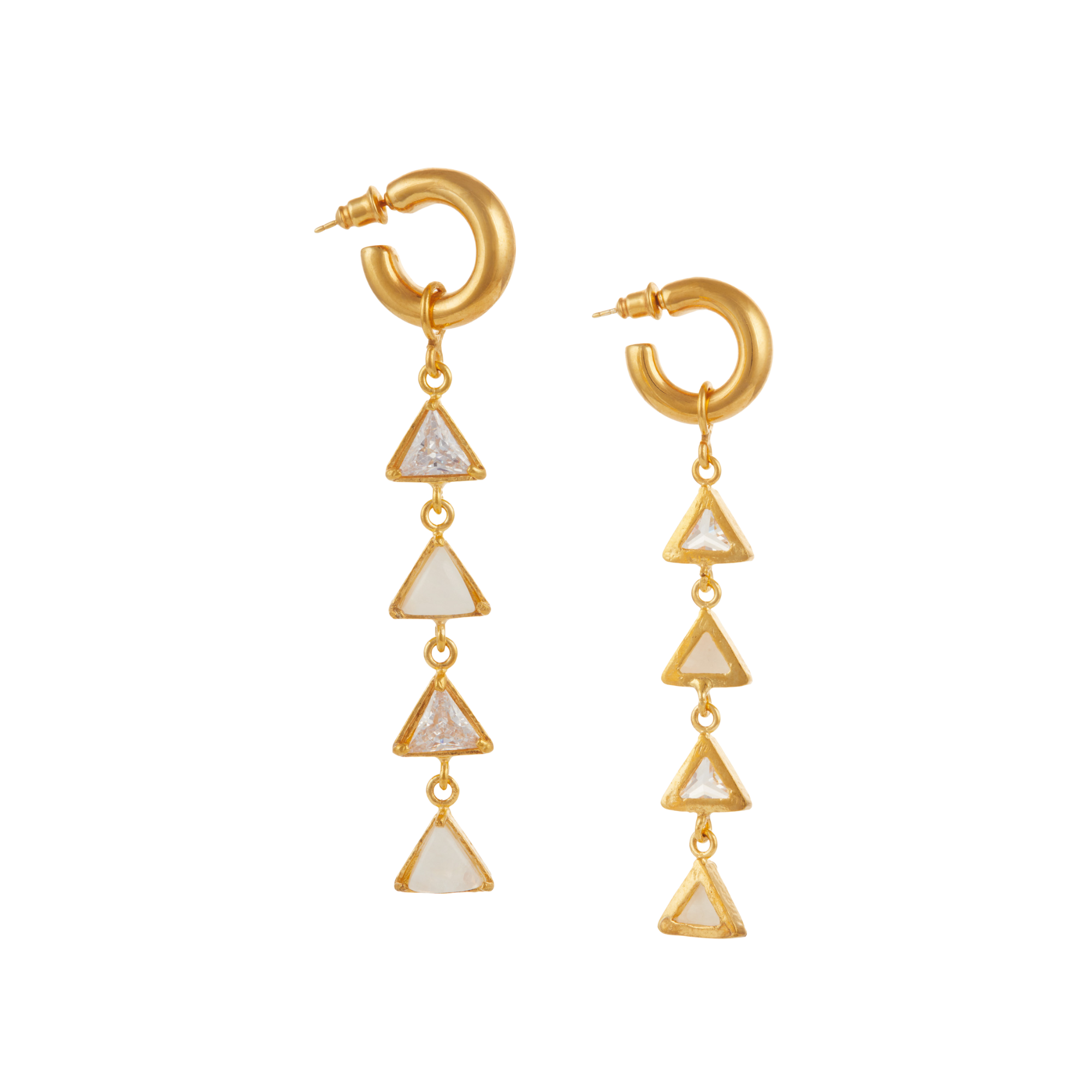Nicoleta Earrings White