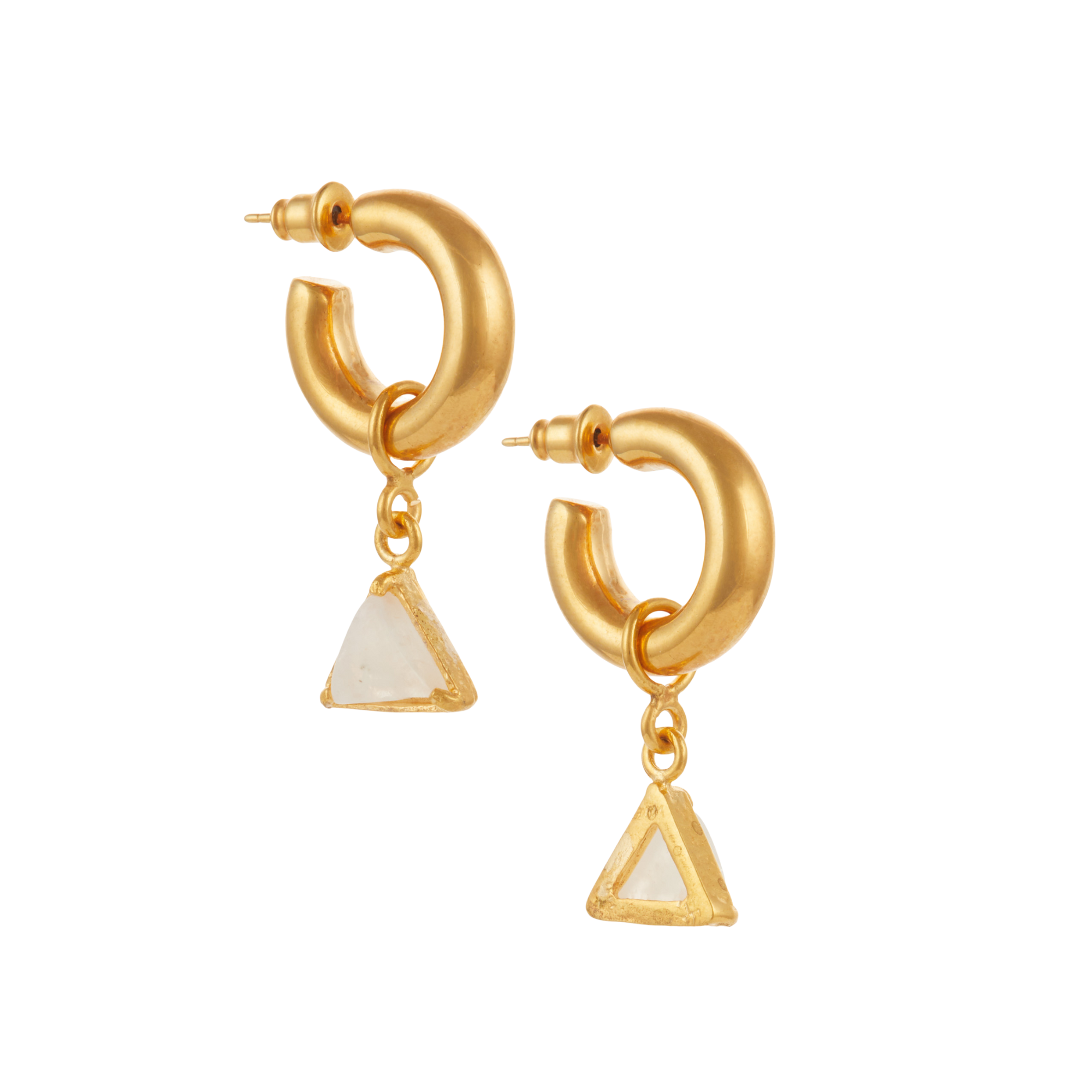 Nicoleta Earrings White