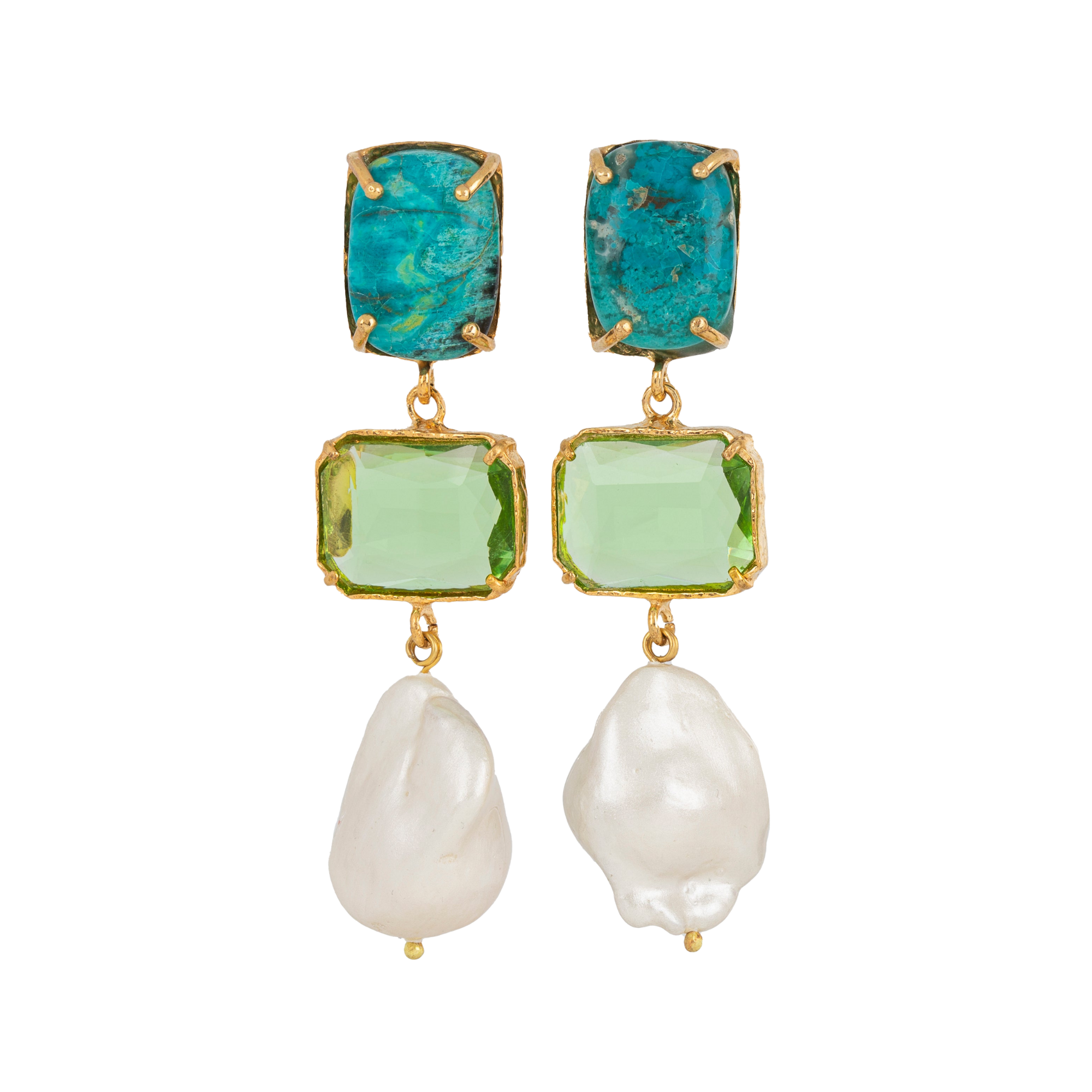 Xanthe Earrings Green