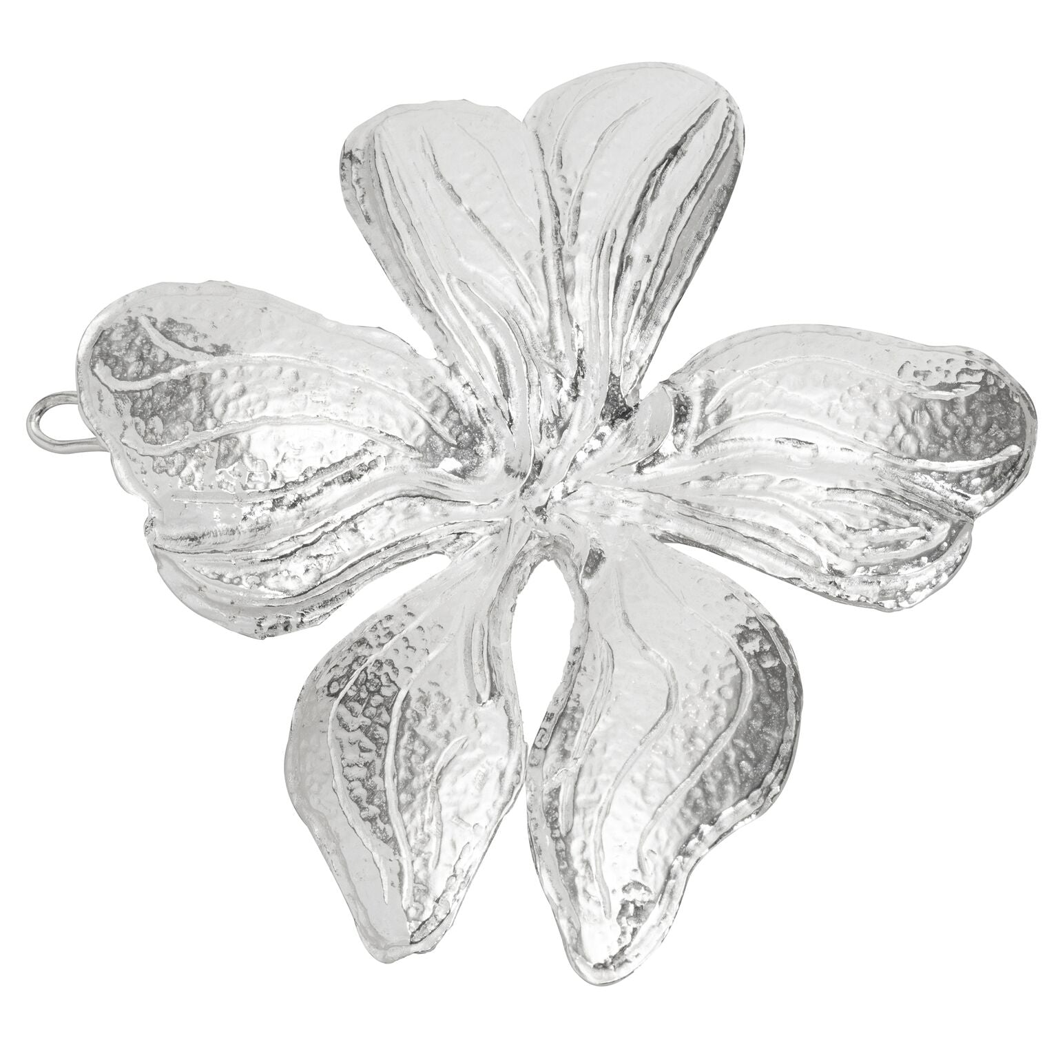 Poppy Hair Clip Silver