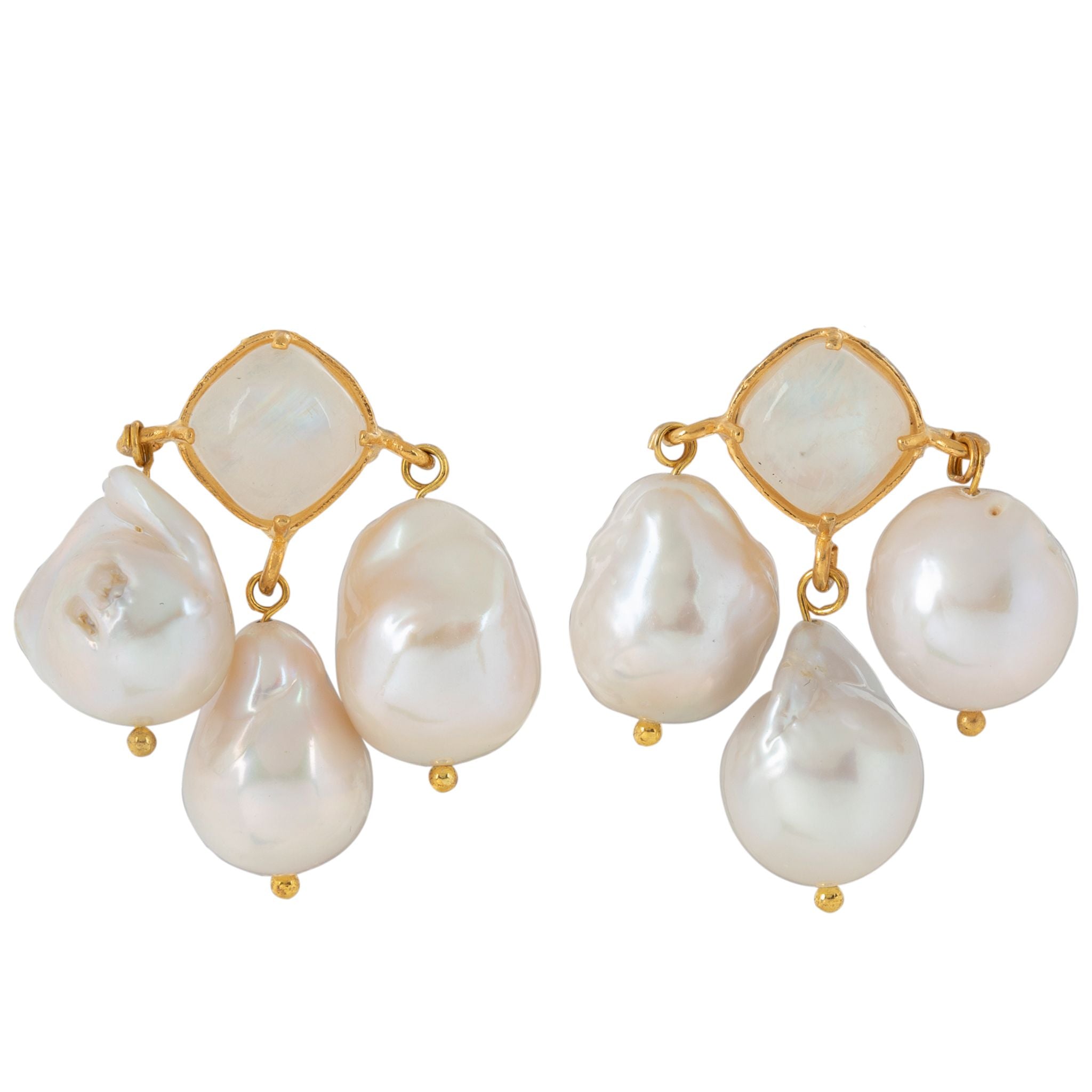 Ludovica Earrings White