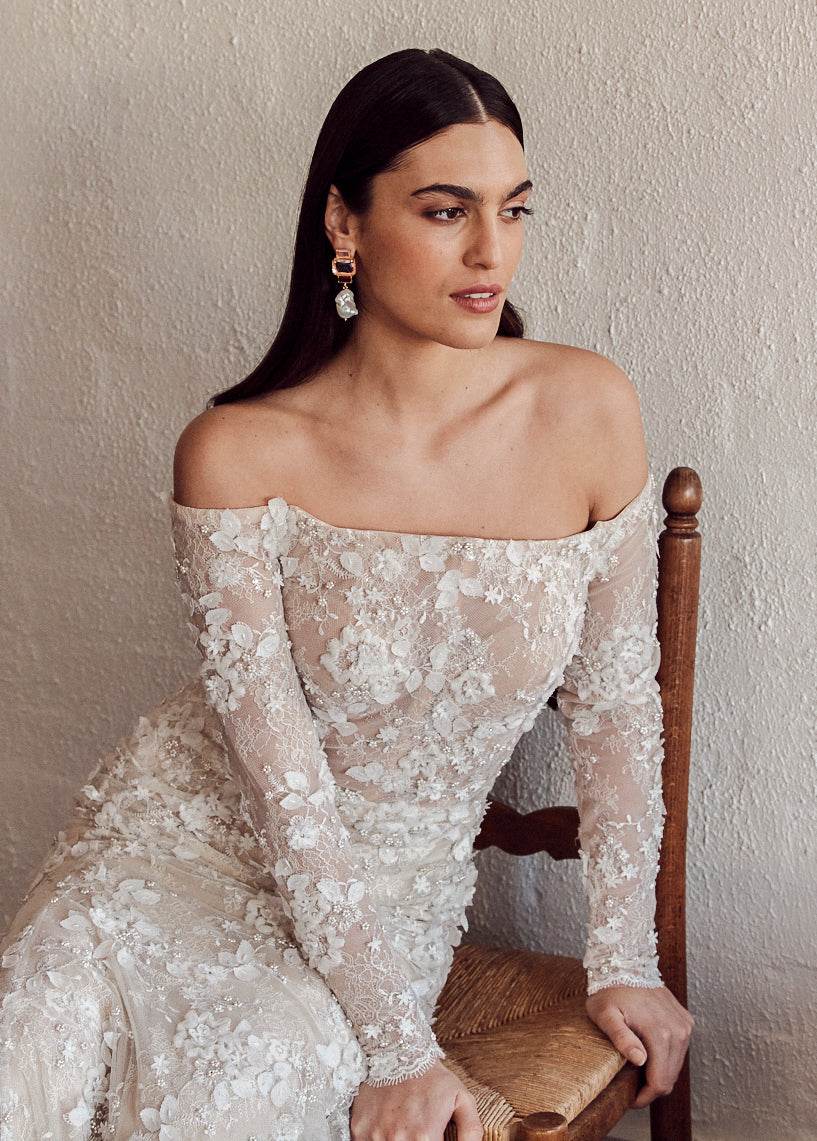 Luxury Designer Bambina Pink Bridal Earrings by Christie Nicolaides