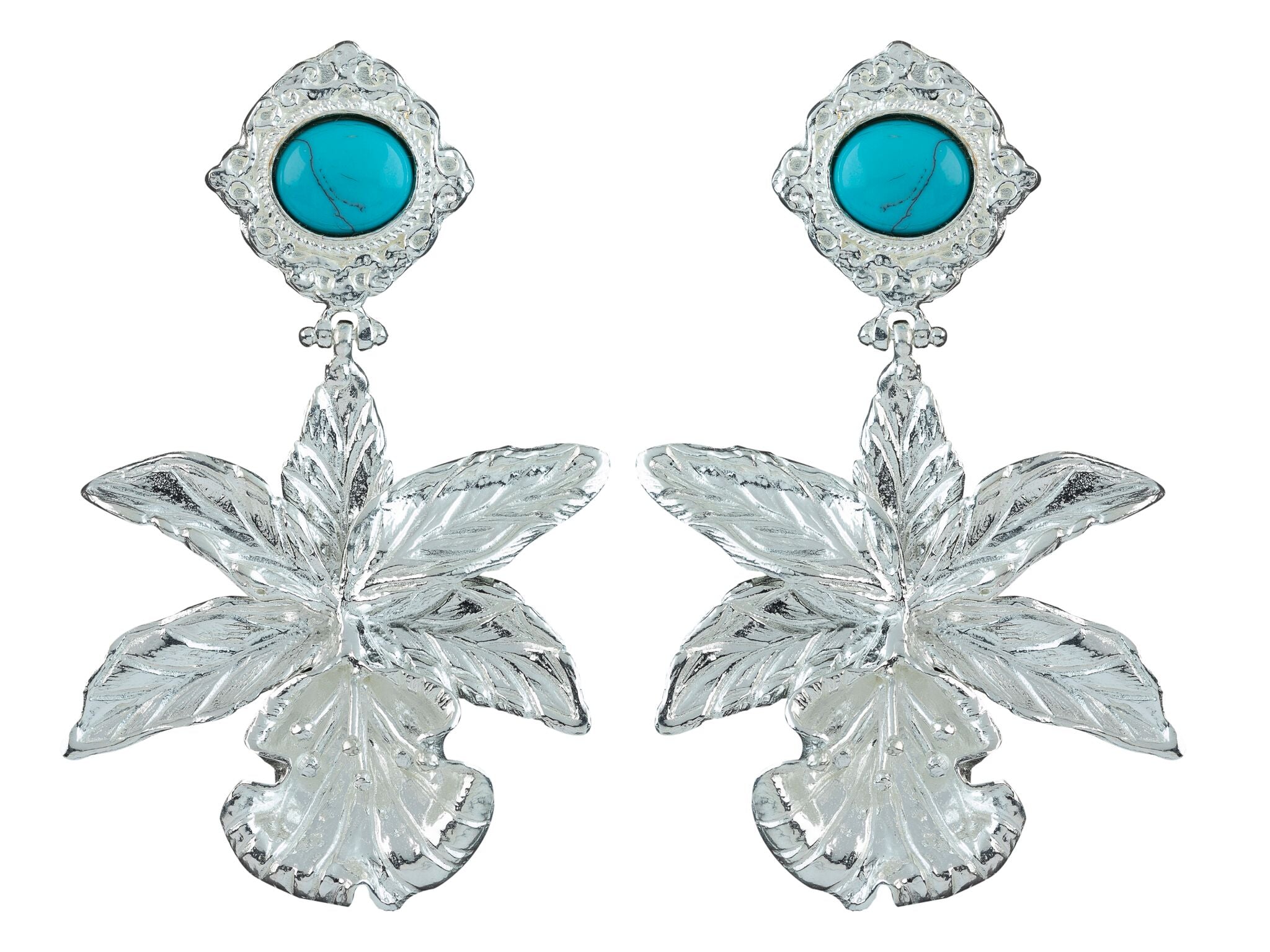 Aniella Earrings Silver/Turquoise