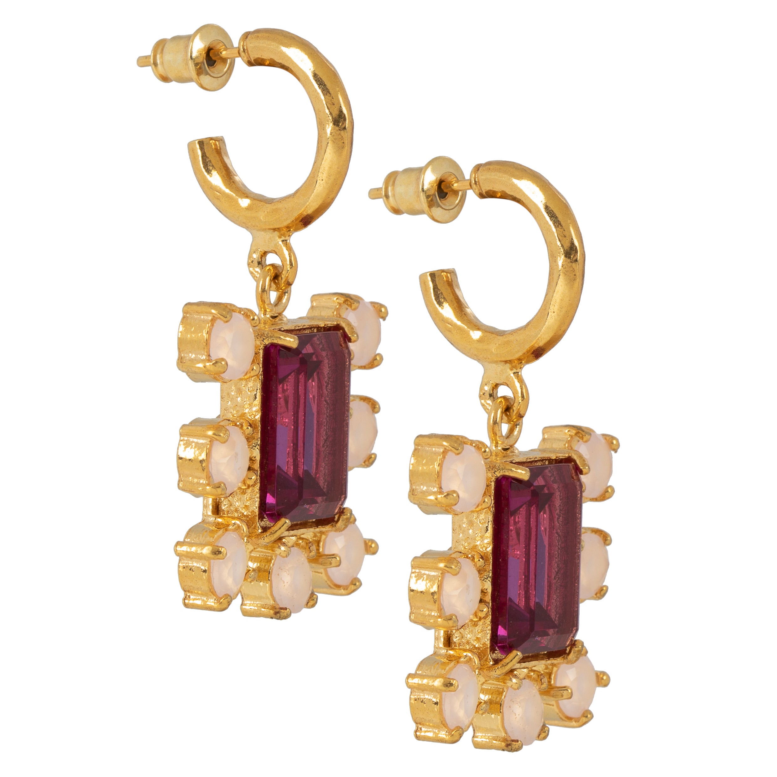 Letizia Hoops Hot Pink