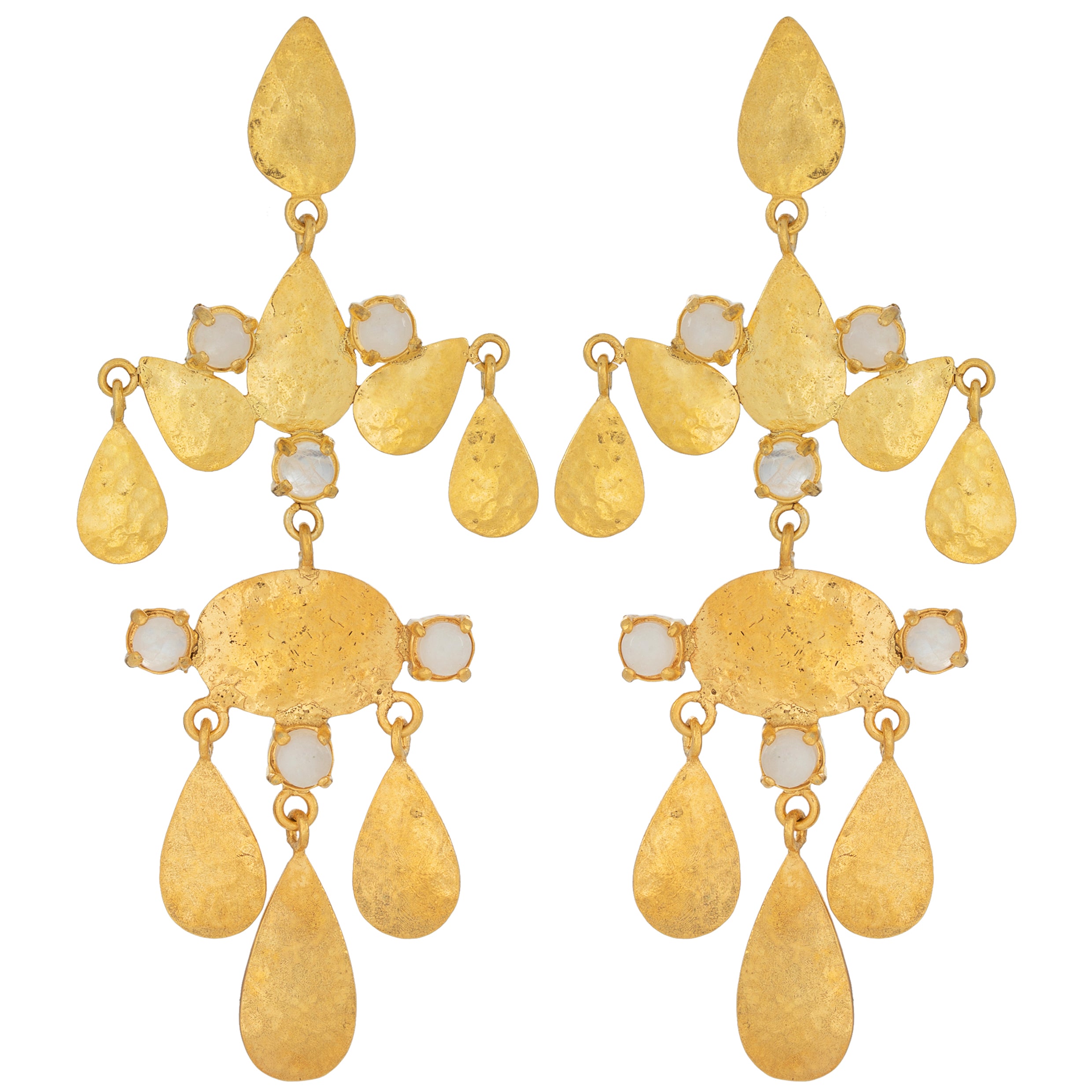 Camila Earrings White