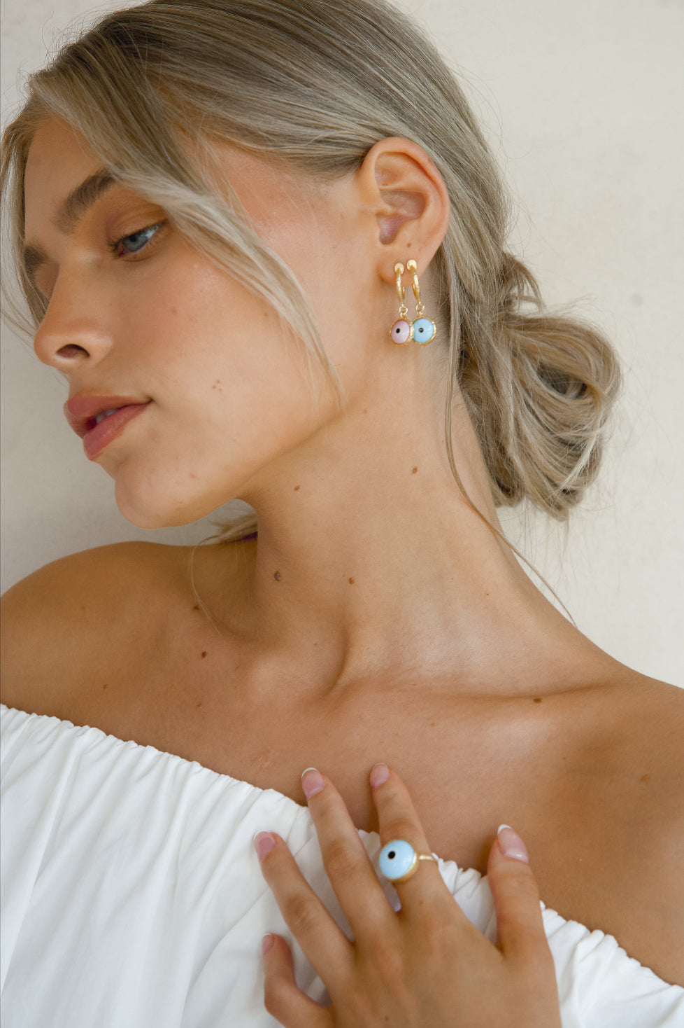 Aliki Ring Pale Blue