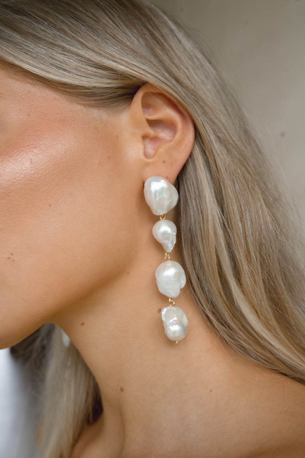 Luxury Designer Zealie Pearl Earrings by Christie Nicolaides