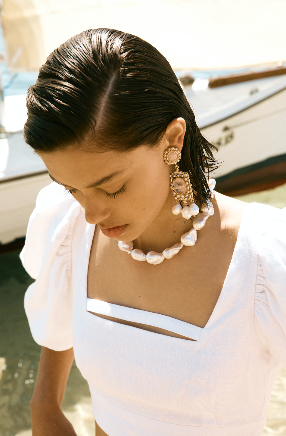 Designer Isabetta Pearl Necklace by Christie Nicolaides