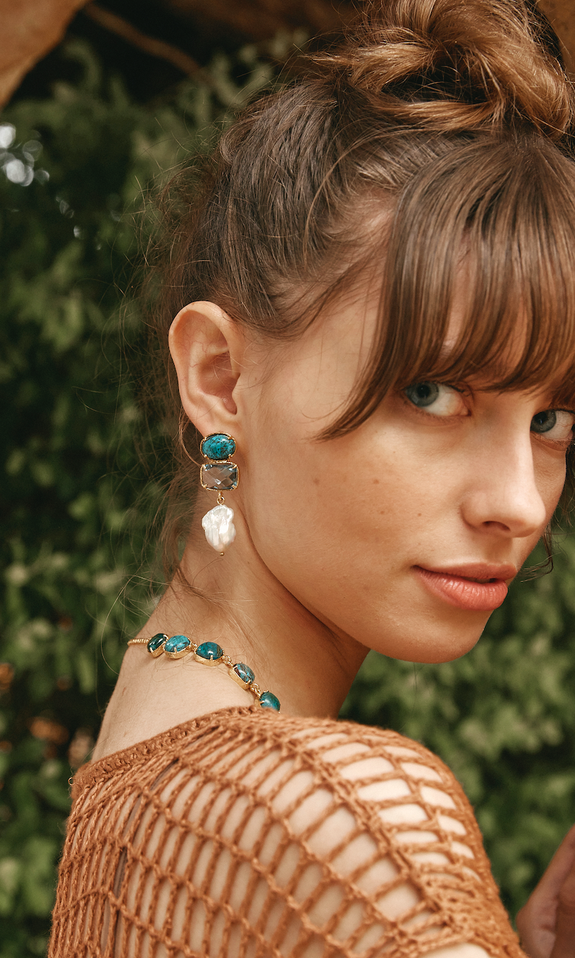 Amaia Earrings Blue