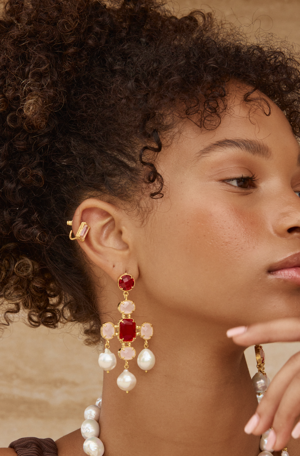 Noemi Earrings Red