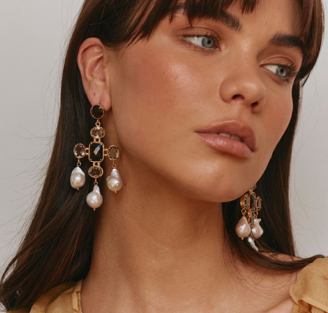 Noemi Earrings Chocolate