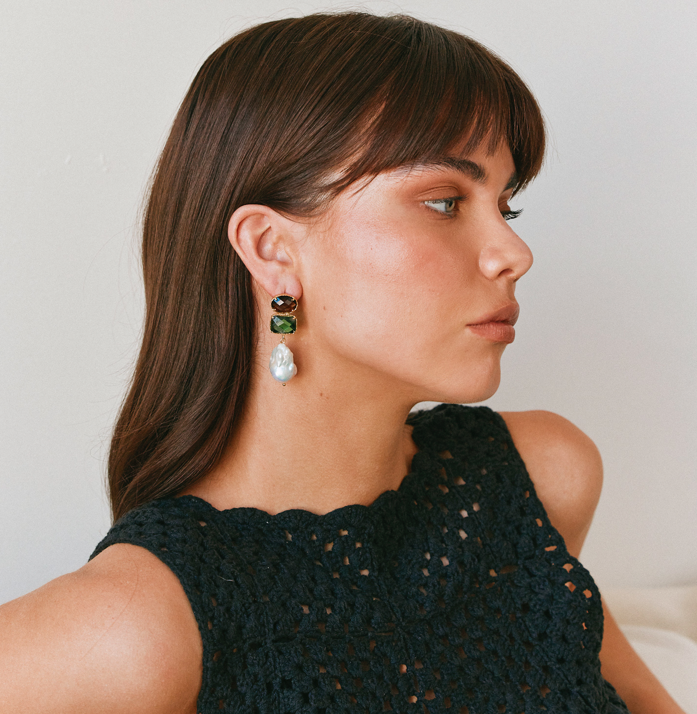 Amaia Earrings Green