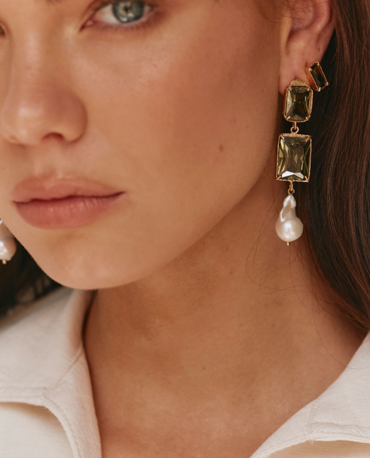 Alice Earrings Green