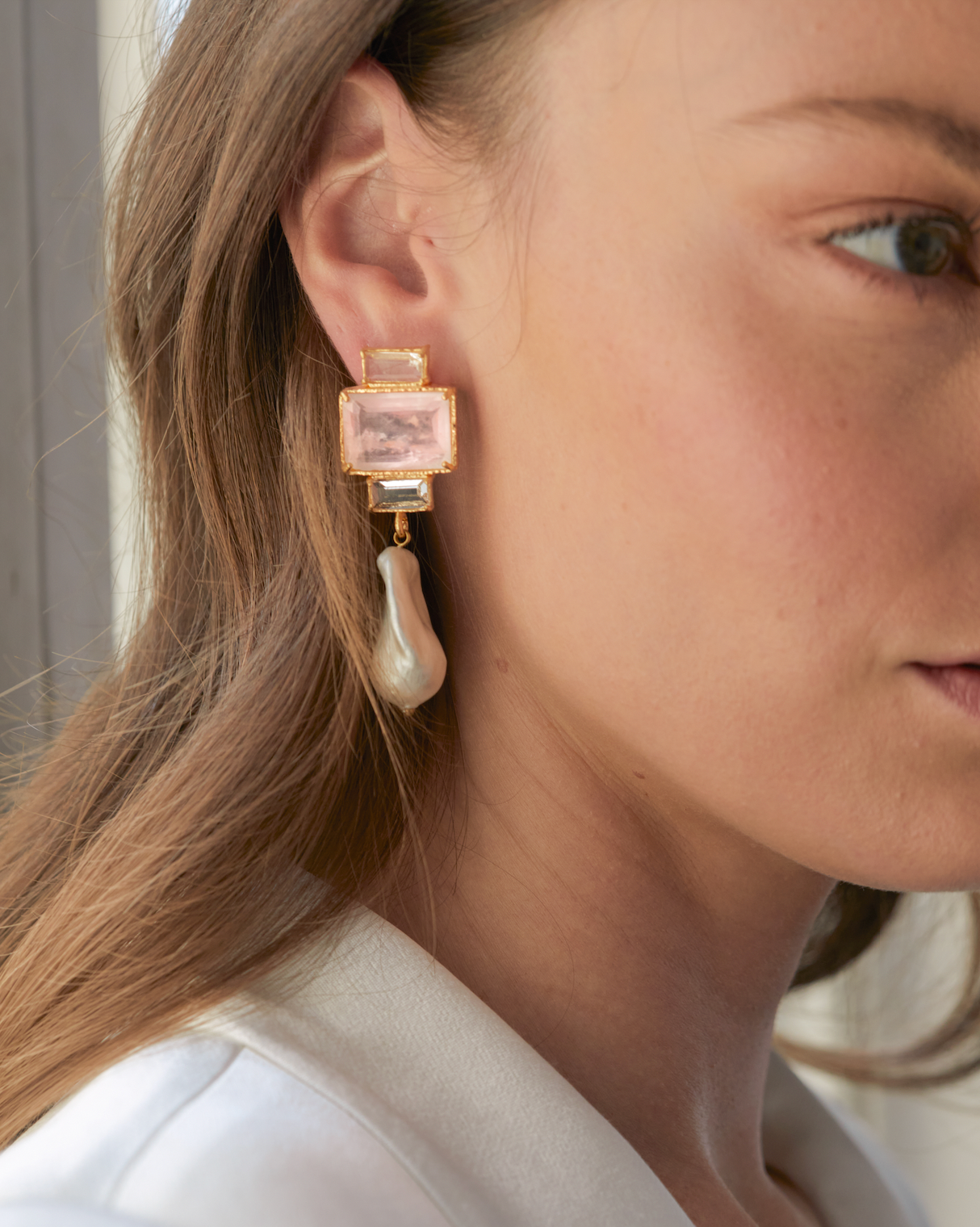 Bambina Earrings Pale Pink