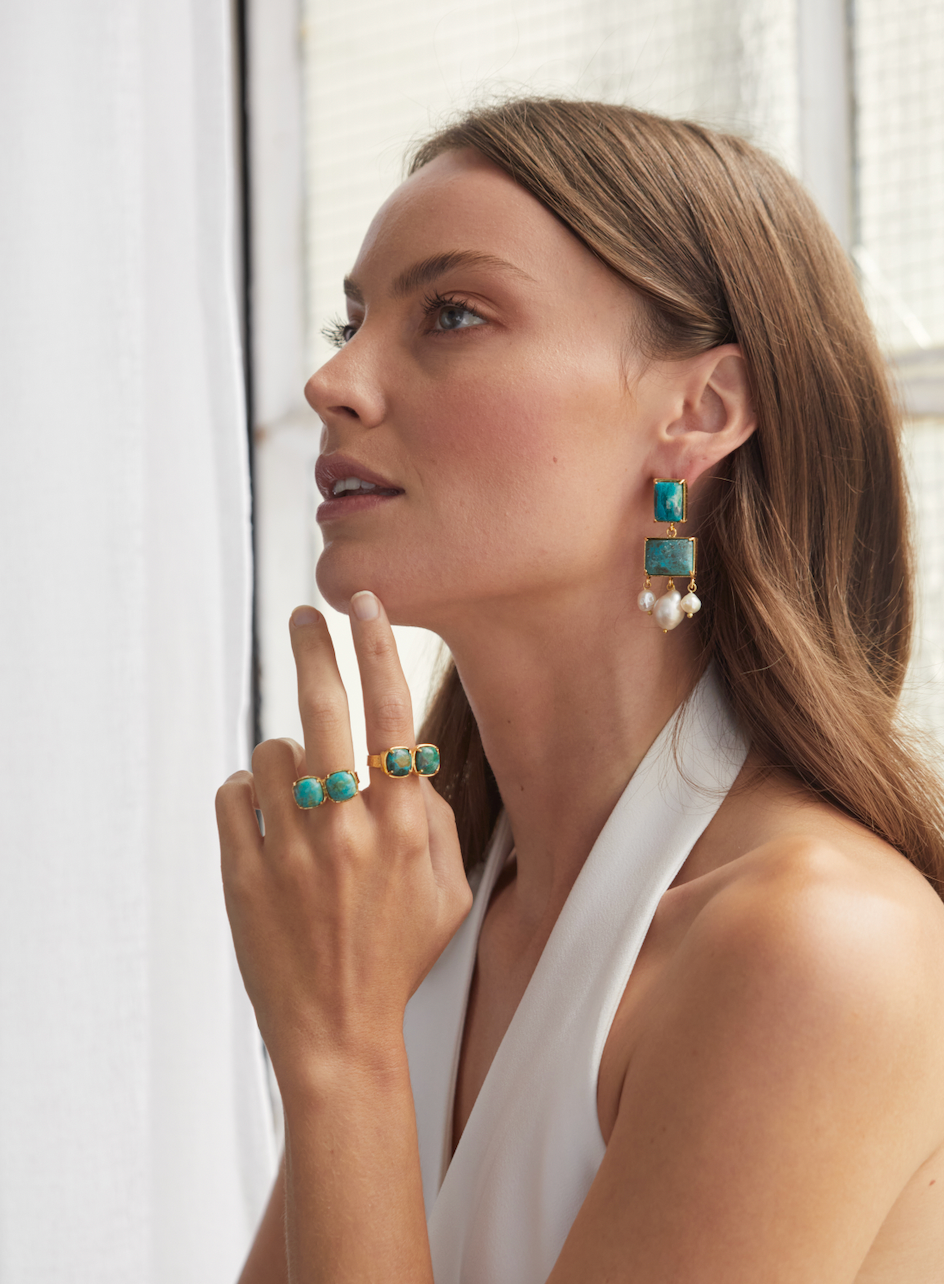 Emma Earrings Turquoise