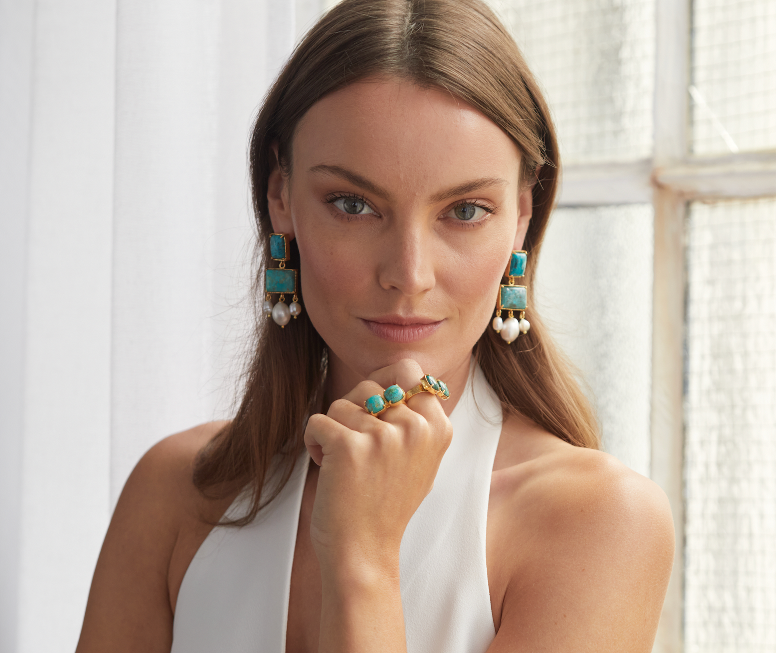 Emma Earrings Turquoise