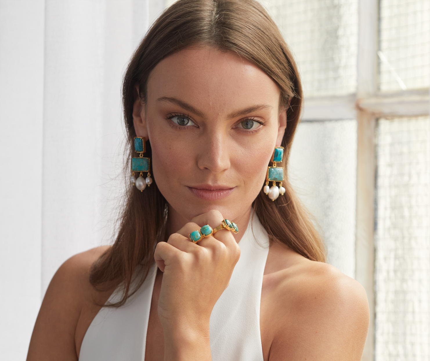 Emma Earrings Turquoise