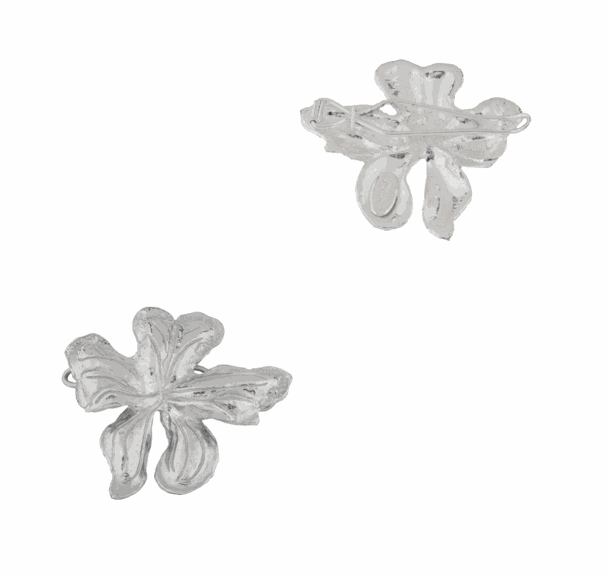 Luxury Designer Elena Silver Hair Clips by Christie Nicolaides